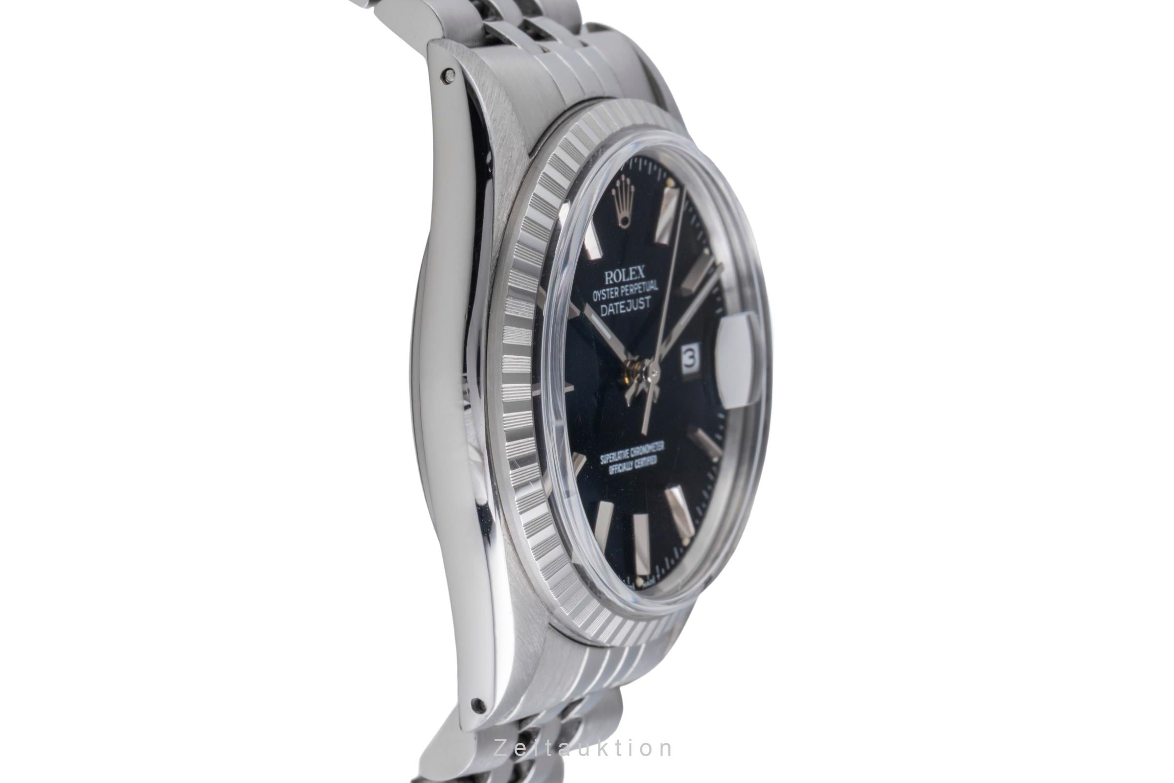 Rolex Datejust 36 Black Dial Edelstahl Automatik Herrenuhr Ref. 16030 Vintage [2506187]