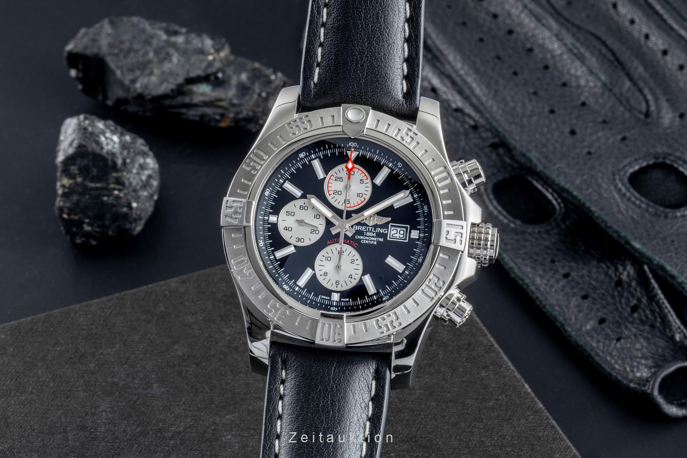 Breitling Super Avenger II cronógrafo acero automático reloj para caballeros A13371  [2506190]