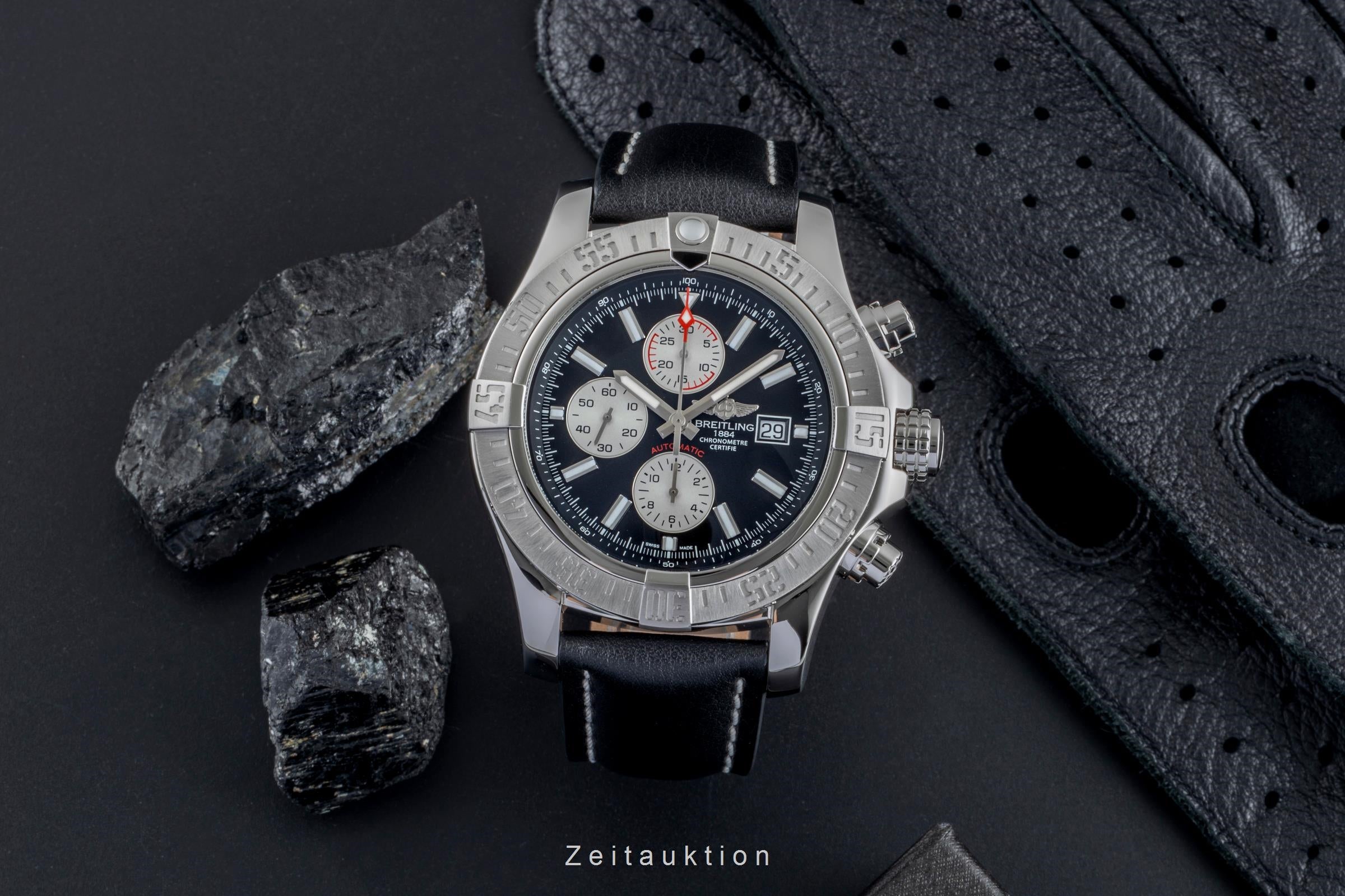 Breitling Super Avenger II cronógrafo acero automático reloj para caballeros A13371  [2506190]