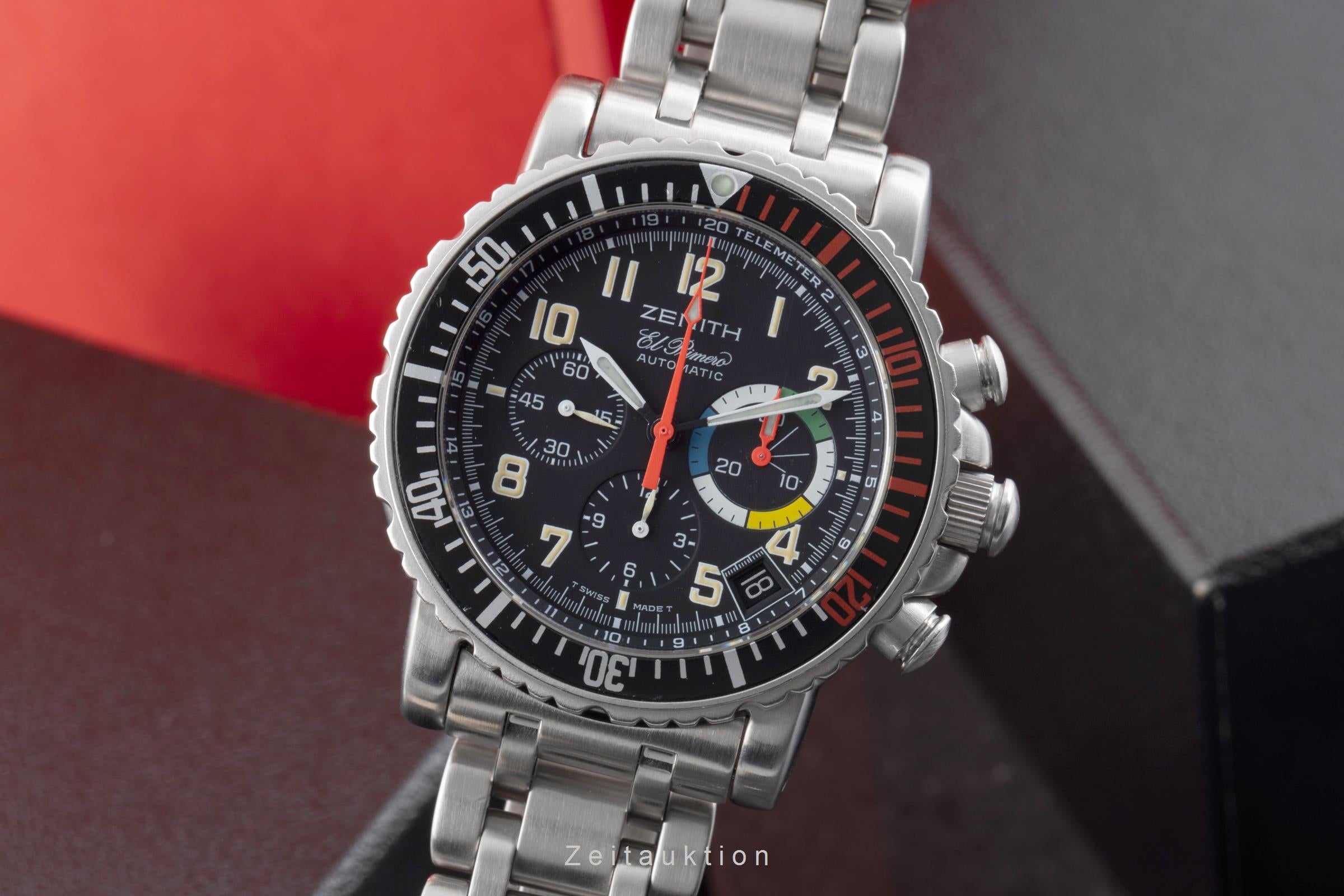 Zenith El Primero chronograph steel automatic Kal. 405 Ref