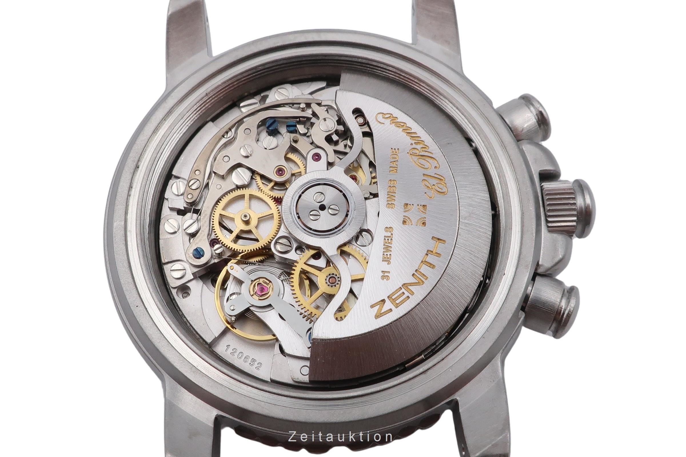 時計 WALTHM,WORLDO-OVER Zenith El Primero chronograph steel automatic Kal. 405 Ref