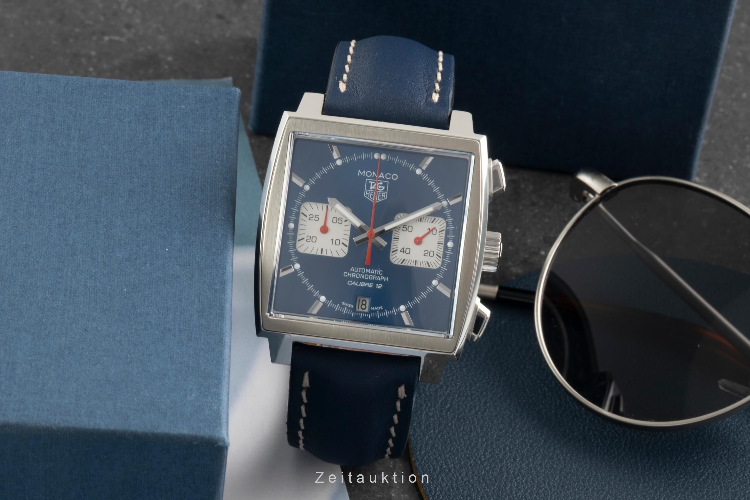 Tag Heuer Monaco Chronograph Stahl Automatik Ref. CAW2111-0 Klassiker [2506200]