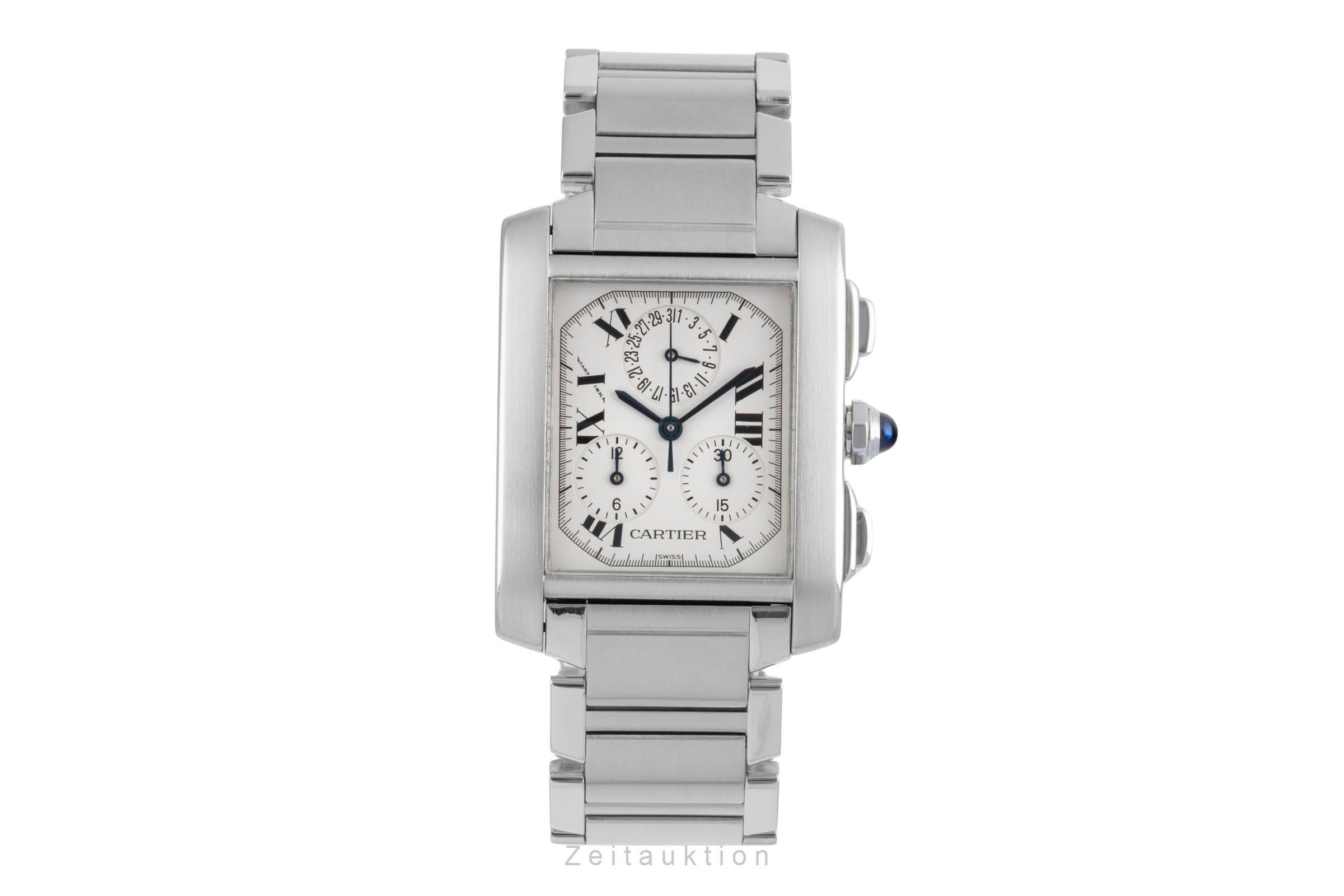 Cartier Tank Francaise chronograph steel quartz unisex W51001Q3  [2506202]