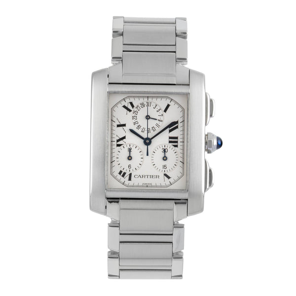 Cartier Tank Francaise chronograph steel quartz unisex W51001Q3  [2506202]