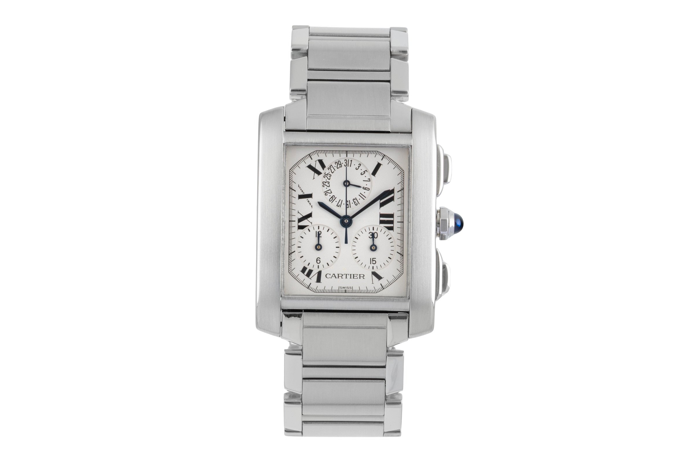 Cartier Tank Francaise chronograph steel quartz unisex W51001Q3  [2506202]