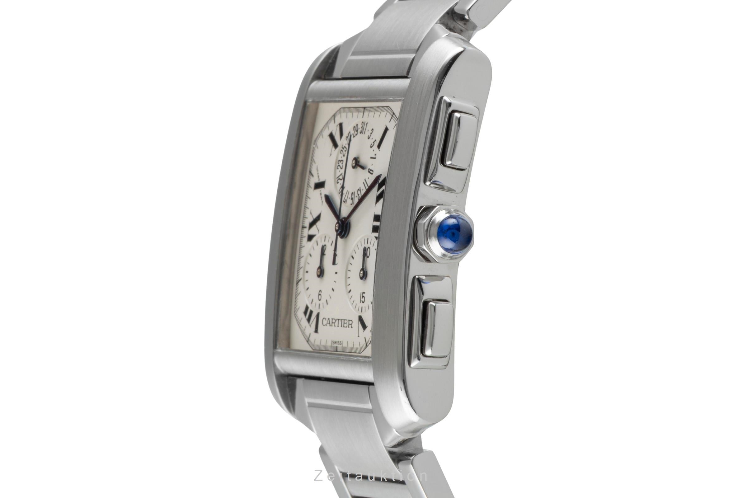 Cartier Tank Francaise chronograph steel quartz unisex W51001Q3  [2506202]