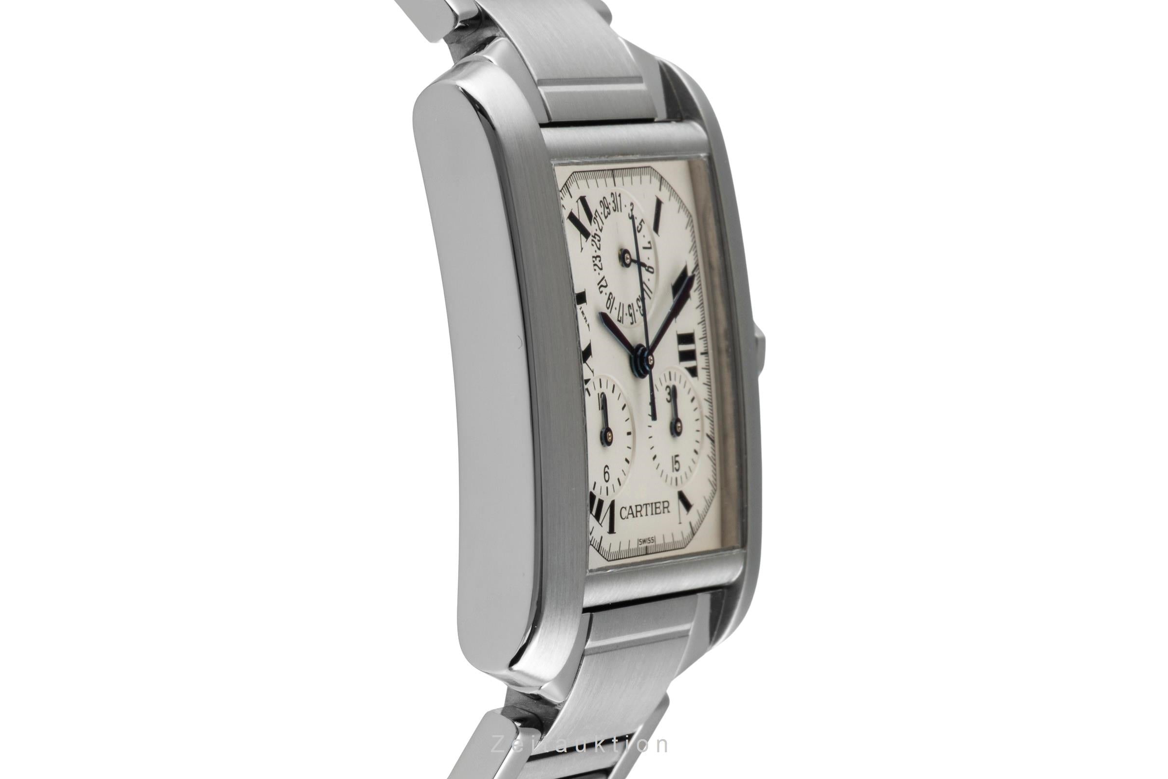Cartier Tank Francaise chronograph steel quartz unisex W51001Q3  [2506202]