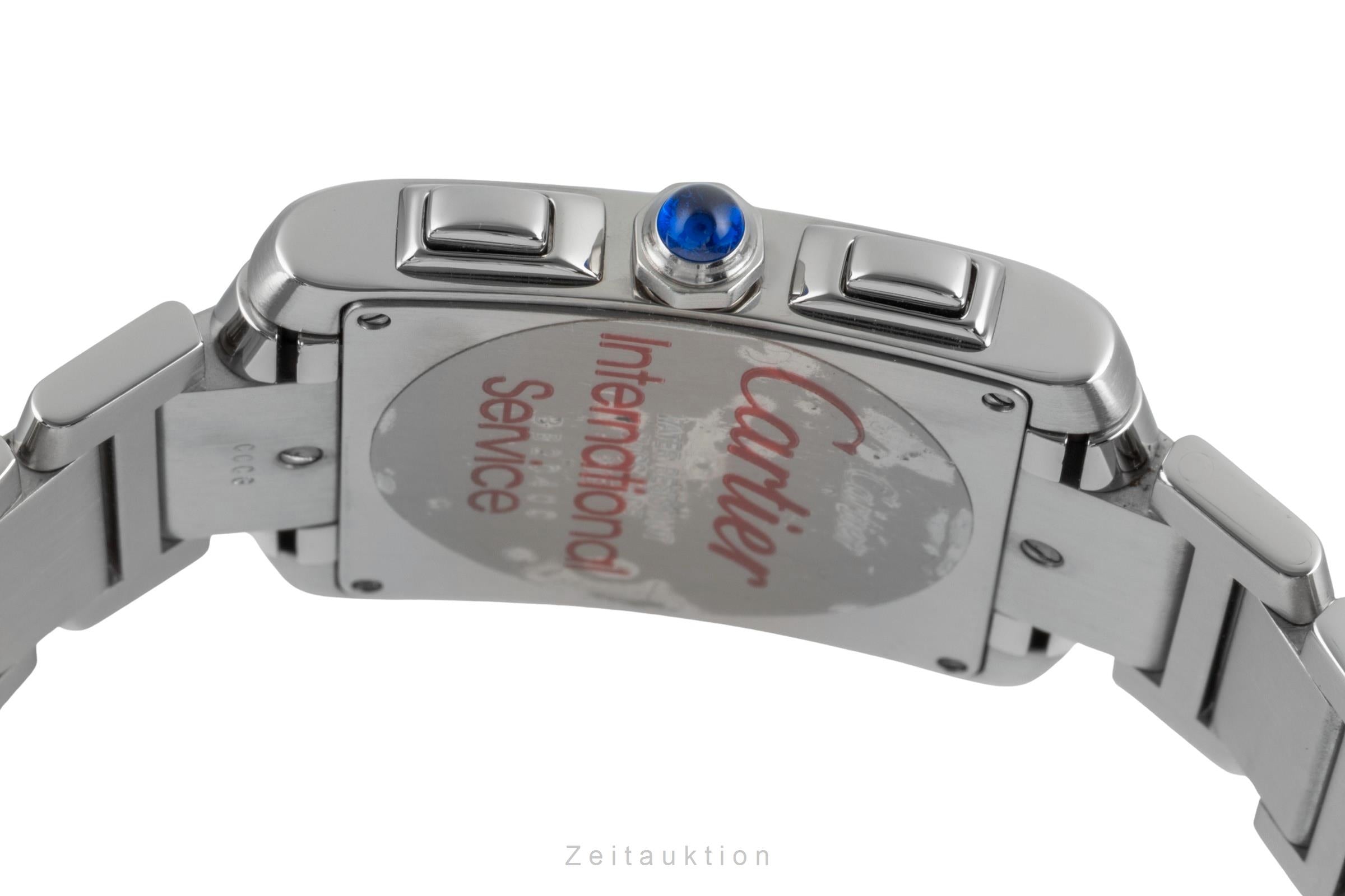 Cartier Tank Francaise chronograph steel quartz unisex W51001Q3  [2506202]