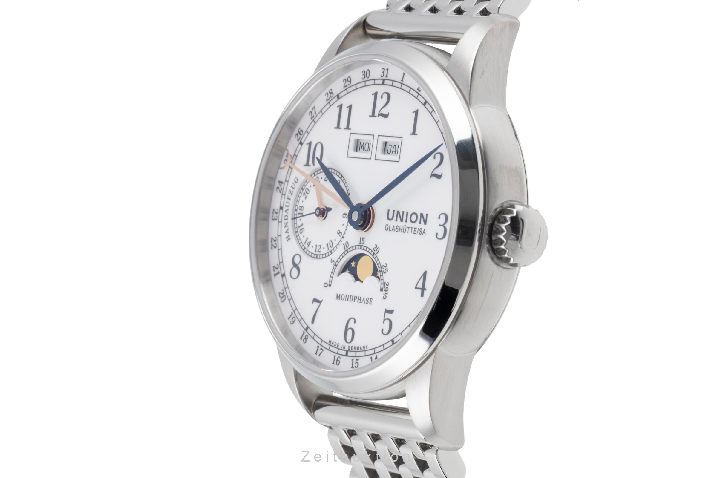 Union Glashütte 1893 acciaio carica manuale orologio da uomo D007.458.11.017.00 LP: 3200EUR  [2506208]