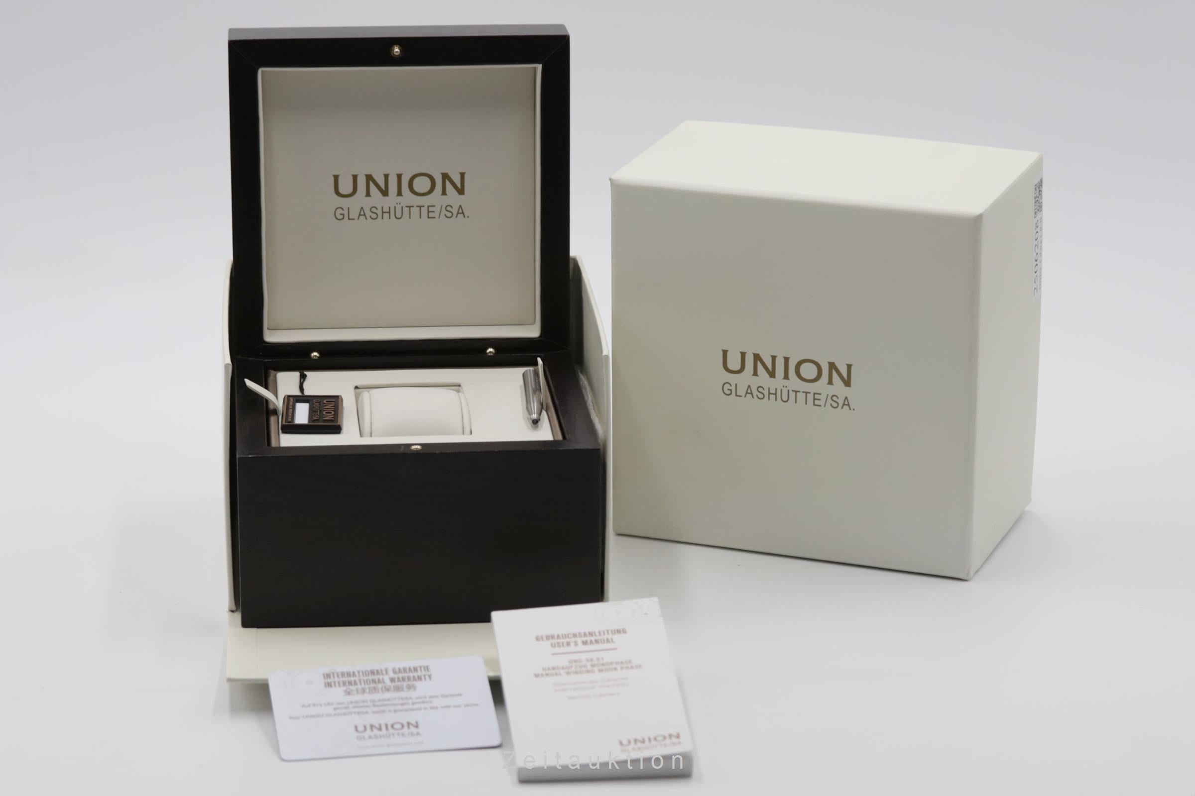 Union Glashütte 1893 acciaio carica manuale orologio da uomo D007.458.11.017.00 LP: 3200EUR  [2506208]