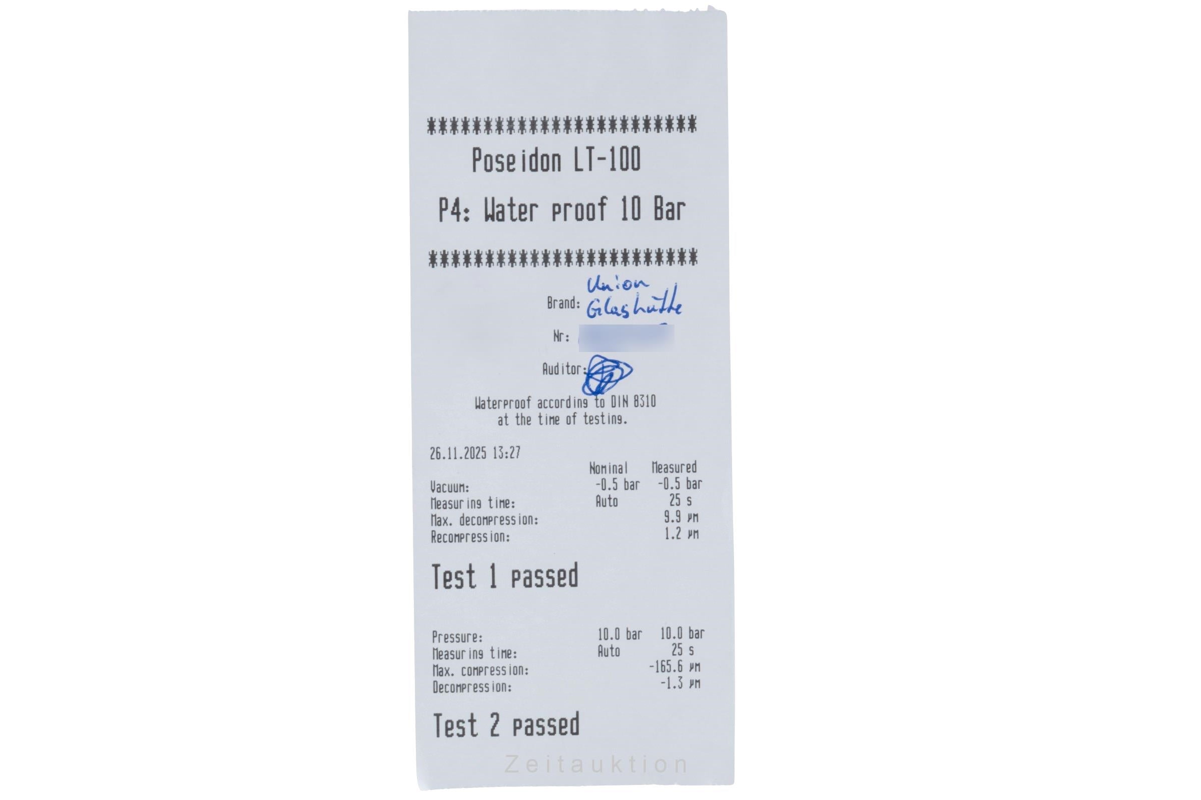 Union Glashütte 1893 acciaio carica manuale orologio da uomo D007.458.11.017.00 LP: 3200EUR  [2506208]