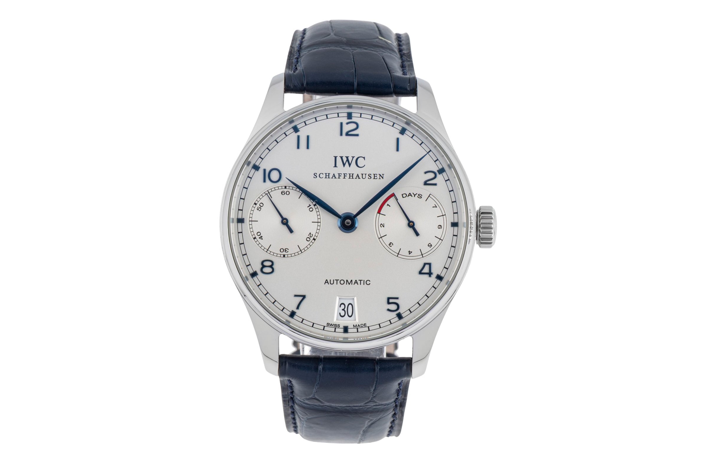IWC Portugieser acier automatique montre pour hommes IW500107 LP: 14000EUR  [2506210]