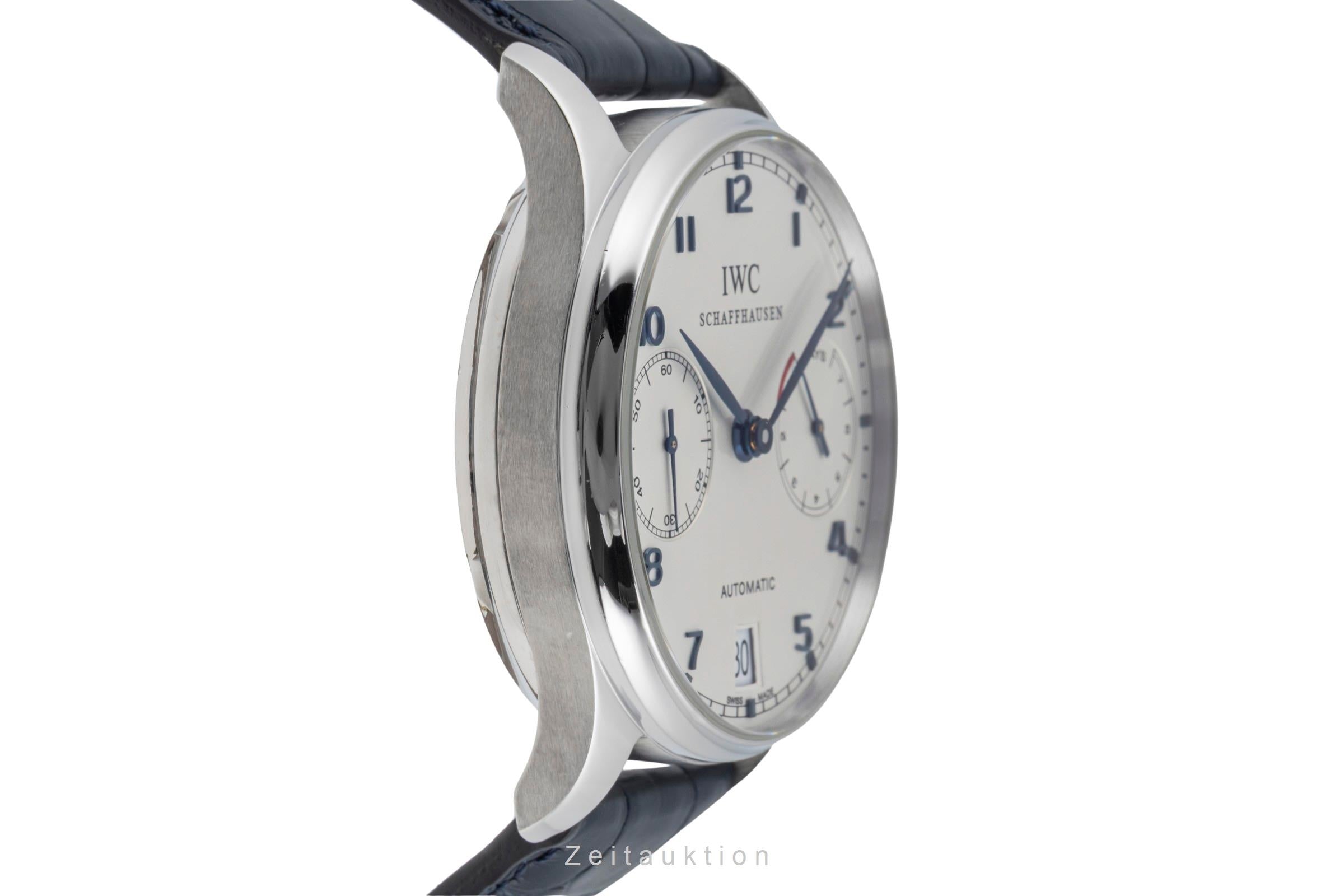 IWC Portugieser acier automatique montre pour hommes IW500107 LP: 14000EUR  [2506210]