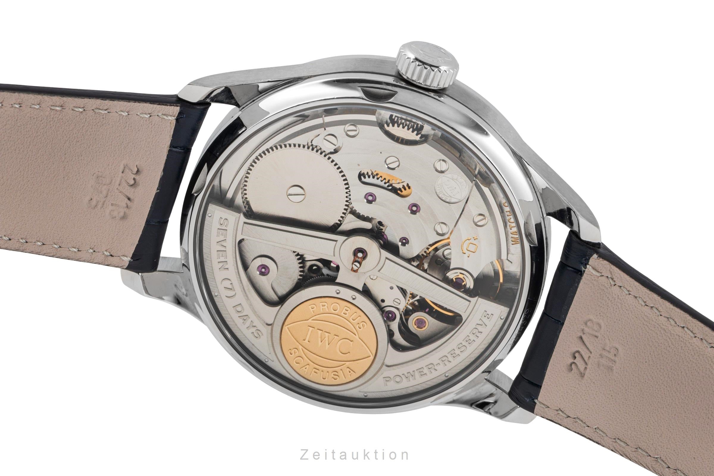 IWC Portugieser acier automatique montre pour hommes IW500107 LP: 14000EUR  [2506210]