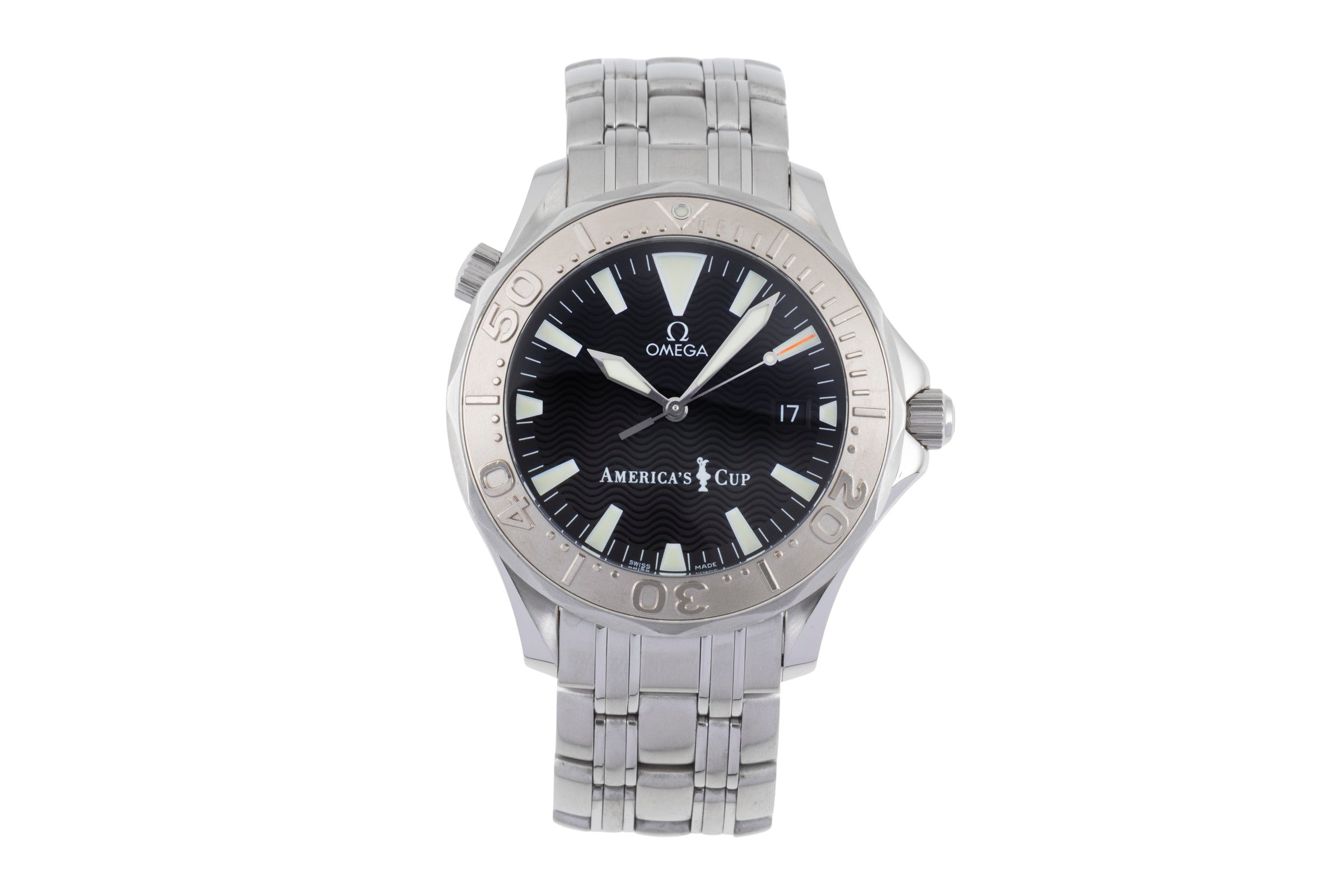 Omega Seamaster steel / white gold automatic men's watch 2533.50.00 Limited  [2506213]