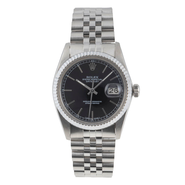 Rolex Datejust steel / white gold automatic men's watch 16014 Vintage  [2506214]