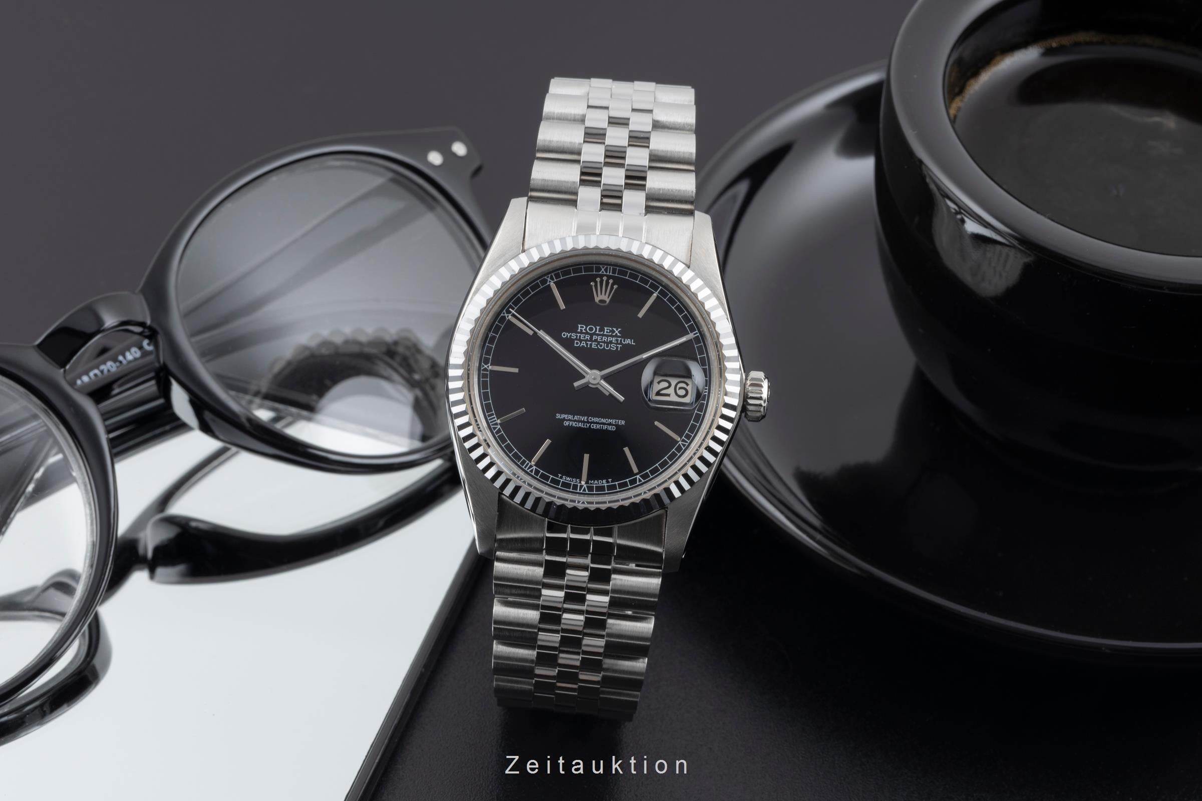 Rolex Datejust steel / white gold automatic men's watch 16014 Vintage  [2506214]