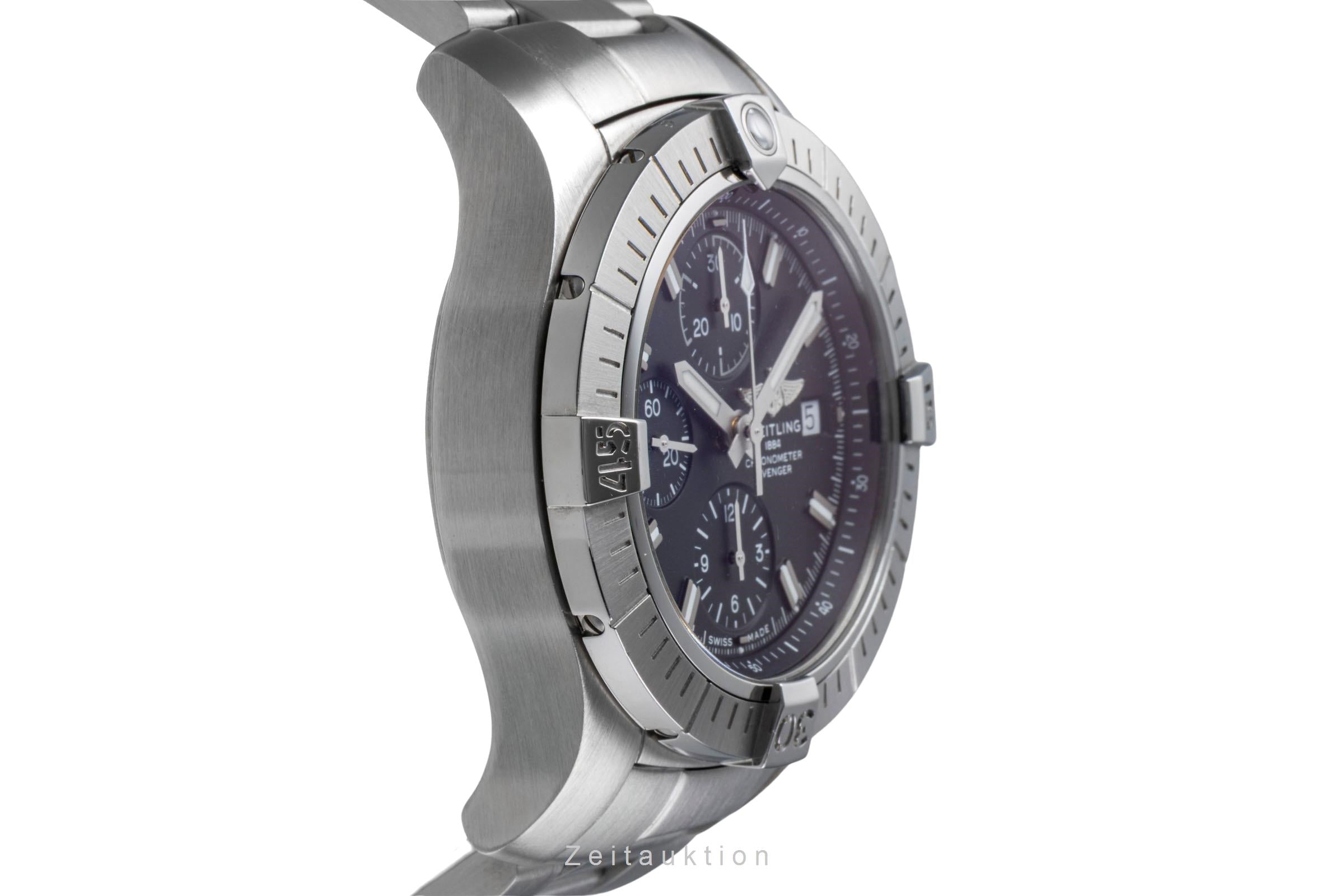 Breitling Avenger chronograph steel automatic Kal. B13 Ref. A13385