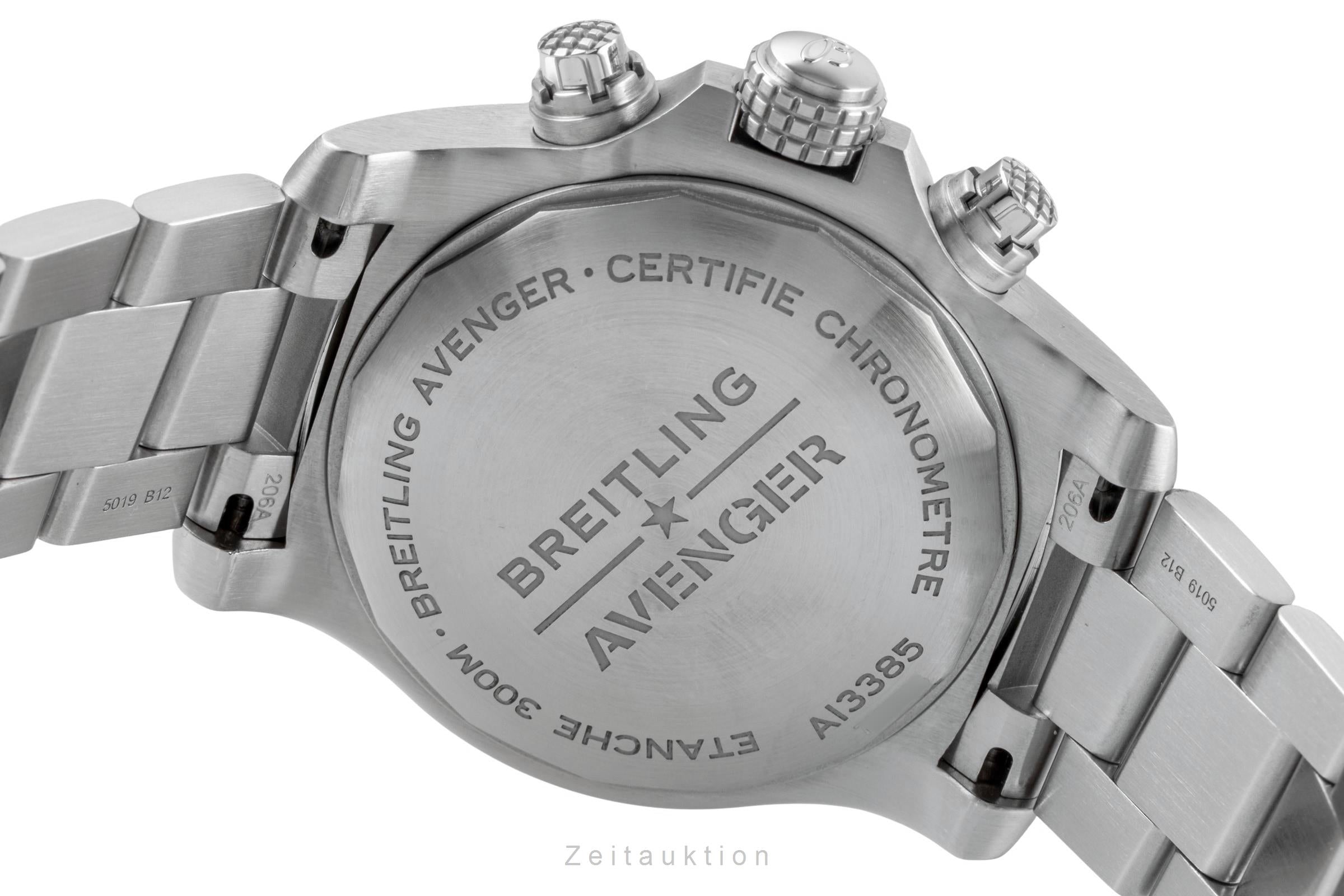 Breitling Avenger chronographe acier automatique montre pour hommes A13385 LP: 7200EUR  [2506217]