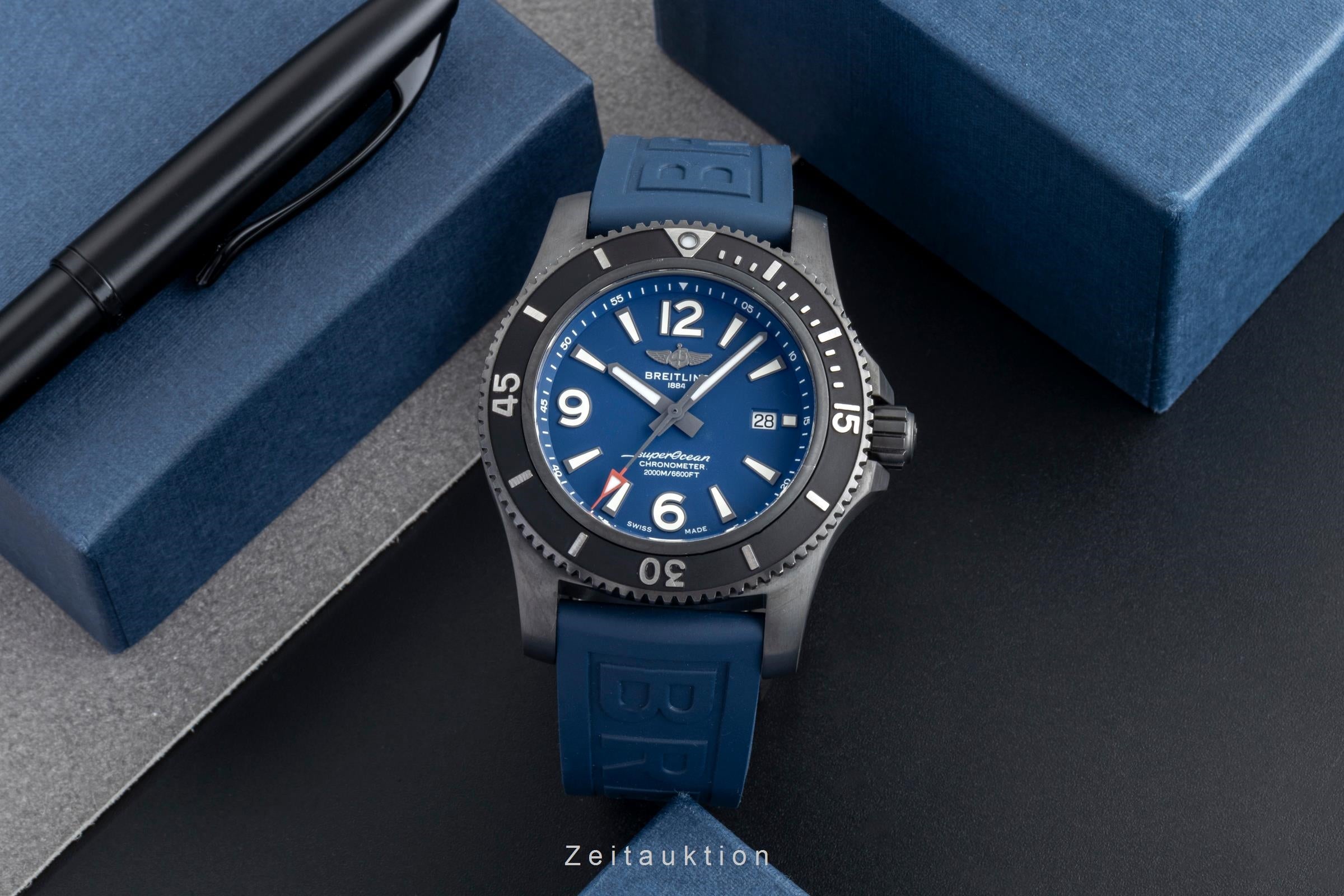 Breitling Superocean Automatik 46 Black Steel Herrenuhr Ref. M17368B71B1S1 B&P [2506218]
