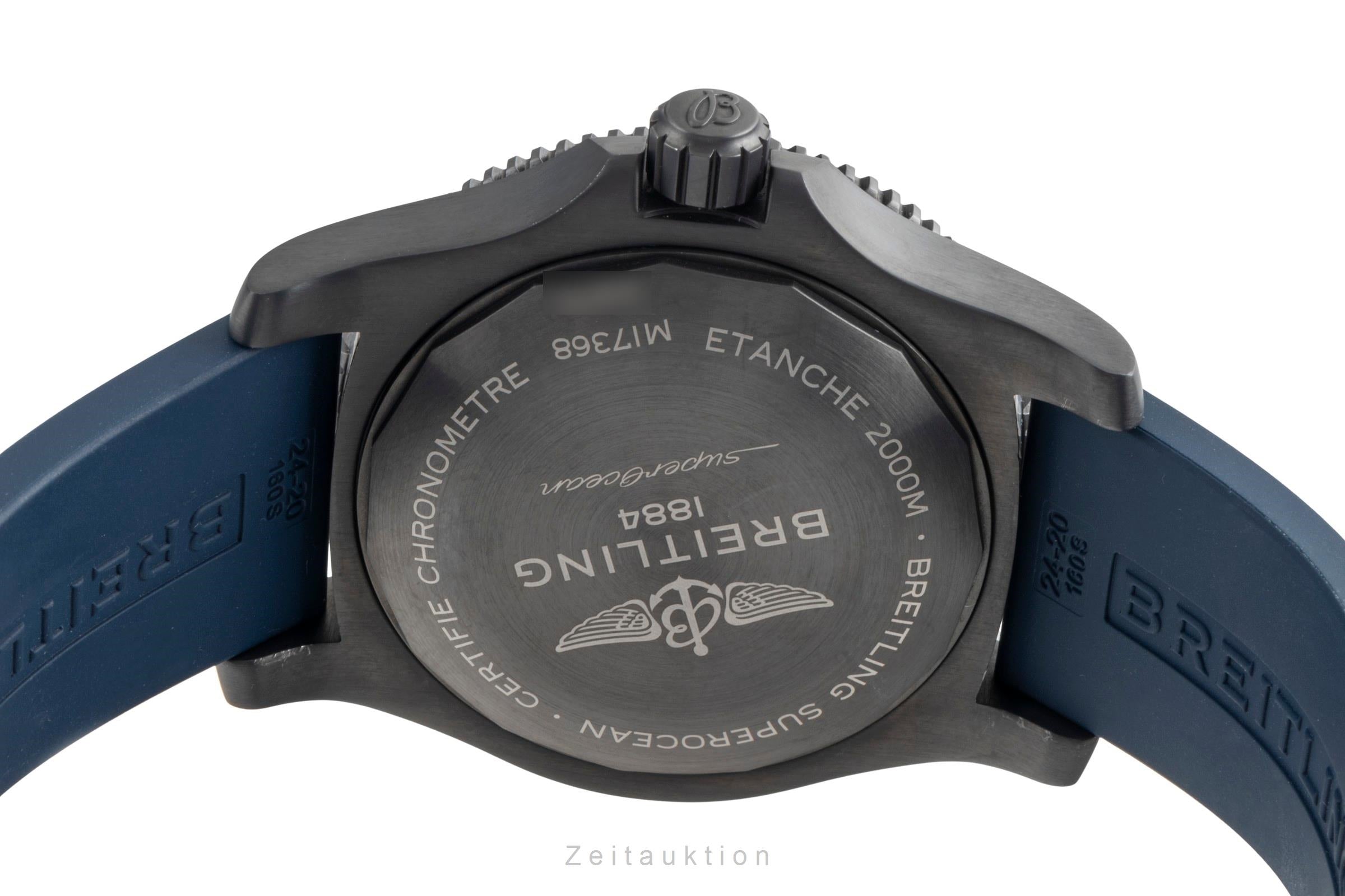 Breitling Superocean Automatik 46 Black Steel Herrenuhr Ref. M17368B71B1S1 B&P [2506218]