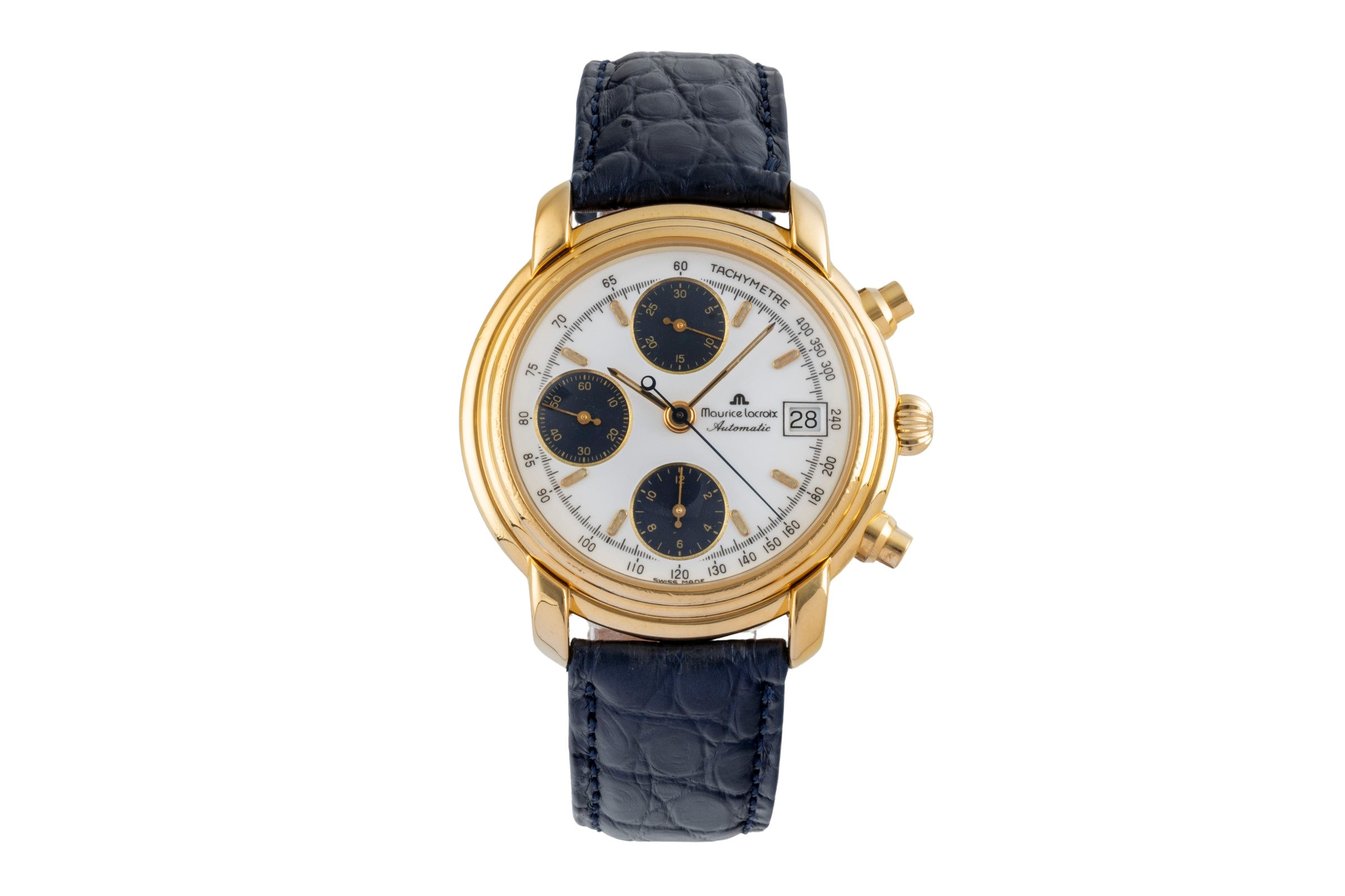 Maurice Lacroix Croneo chronograph gilt-brass automatic Ref. 03274