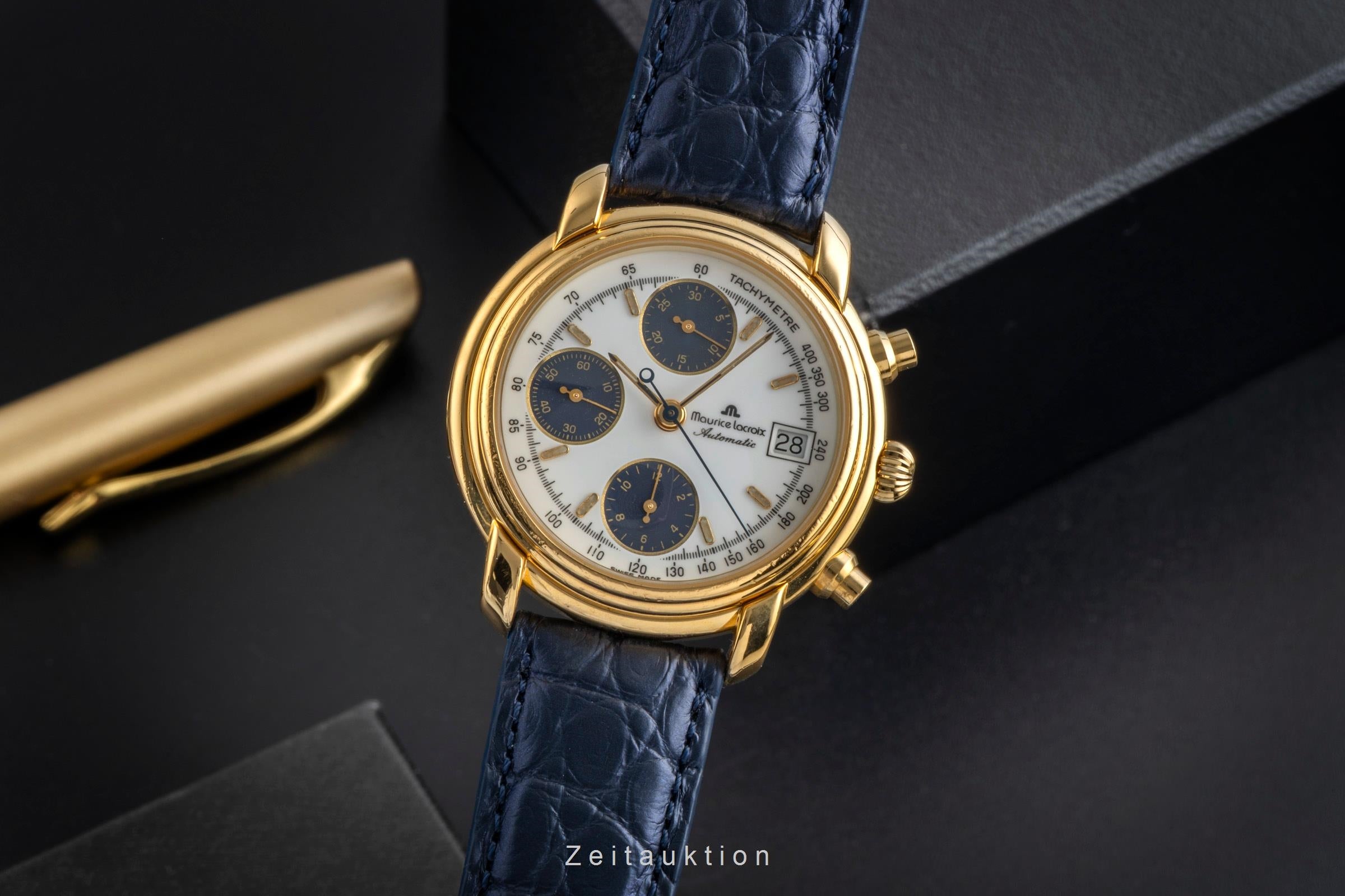 Maurice Lacroix Croneo chronograph gilt-brass automatic Ref. 03274