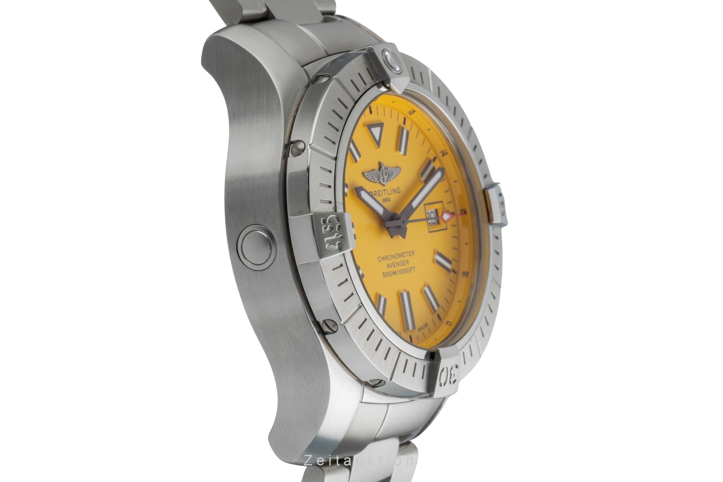 Breitling Avenger Seawolf Yellow Stahl Automatik Herrenuhr Ref A17319101I1A1 B&P [2506229]