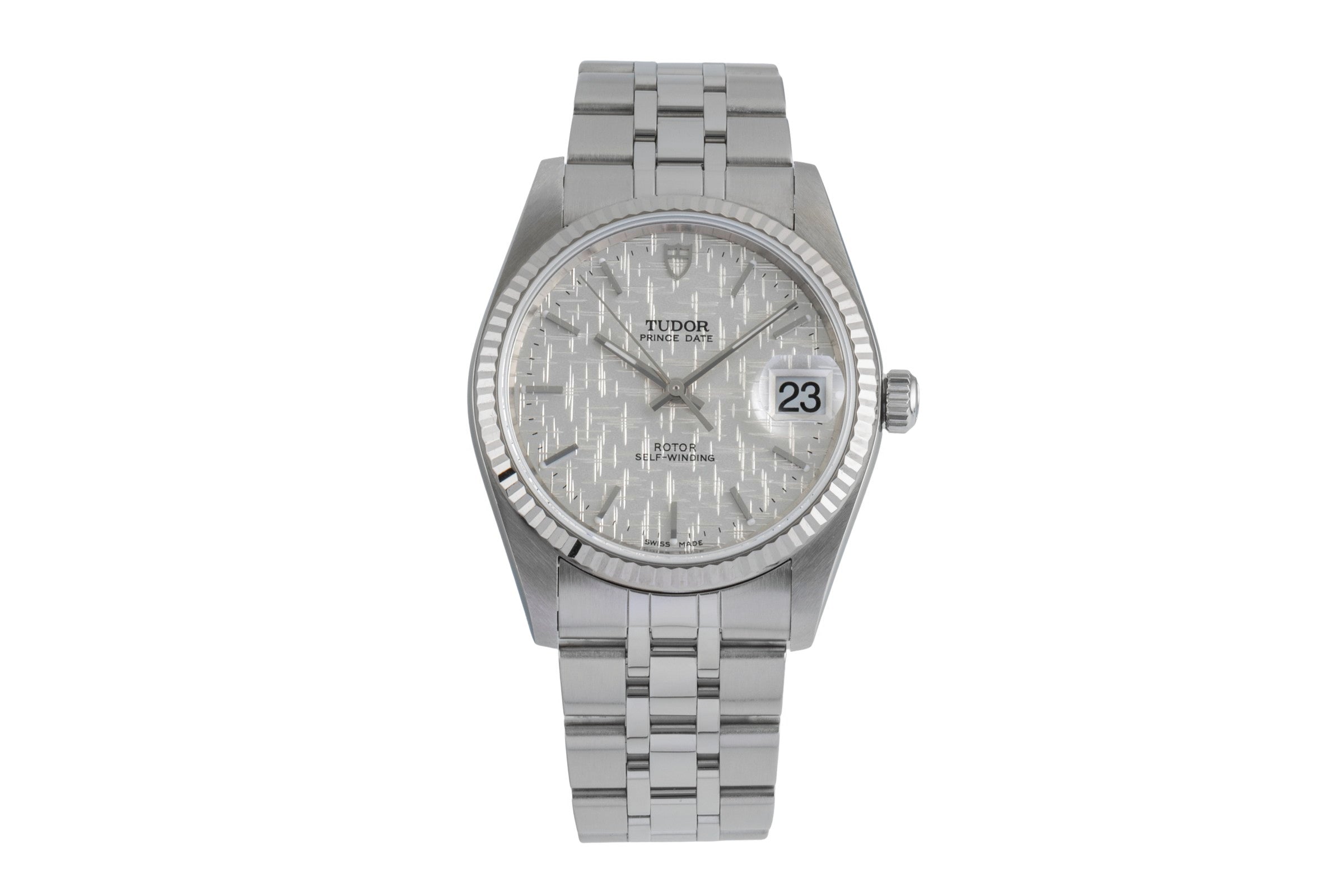 Tudor Prince Date acier / or blanc automatique montre pour hommes 74034  [2506235]