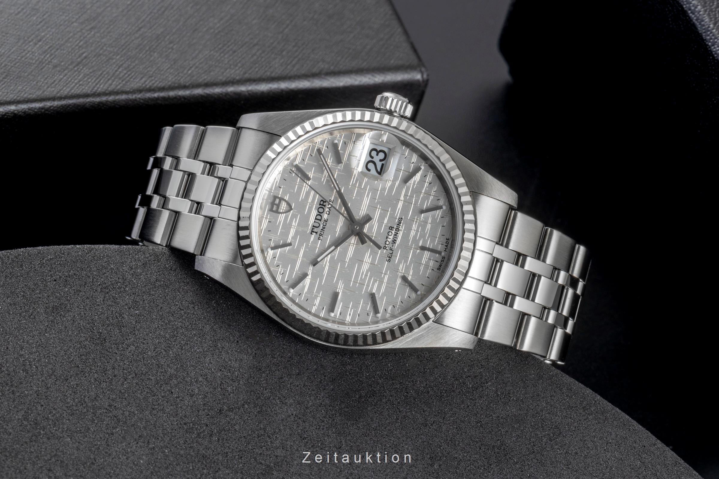 Tudor Prince Date acier / or blanc automatique montre pour hommes 74034  [2506235]