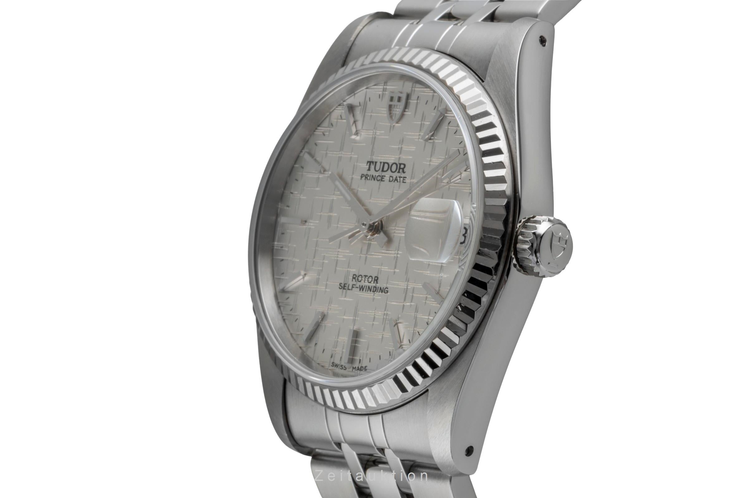 Tudor Prince Date acier / or blanc automatique montre pour hommes 74034  [2506235]