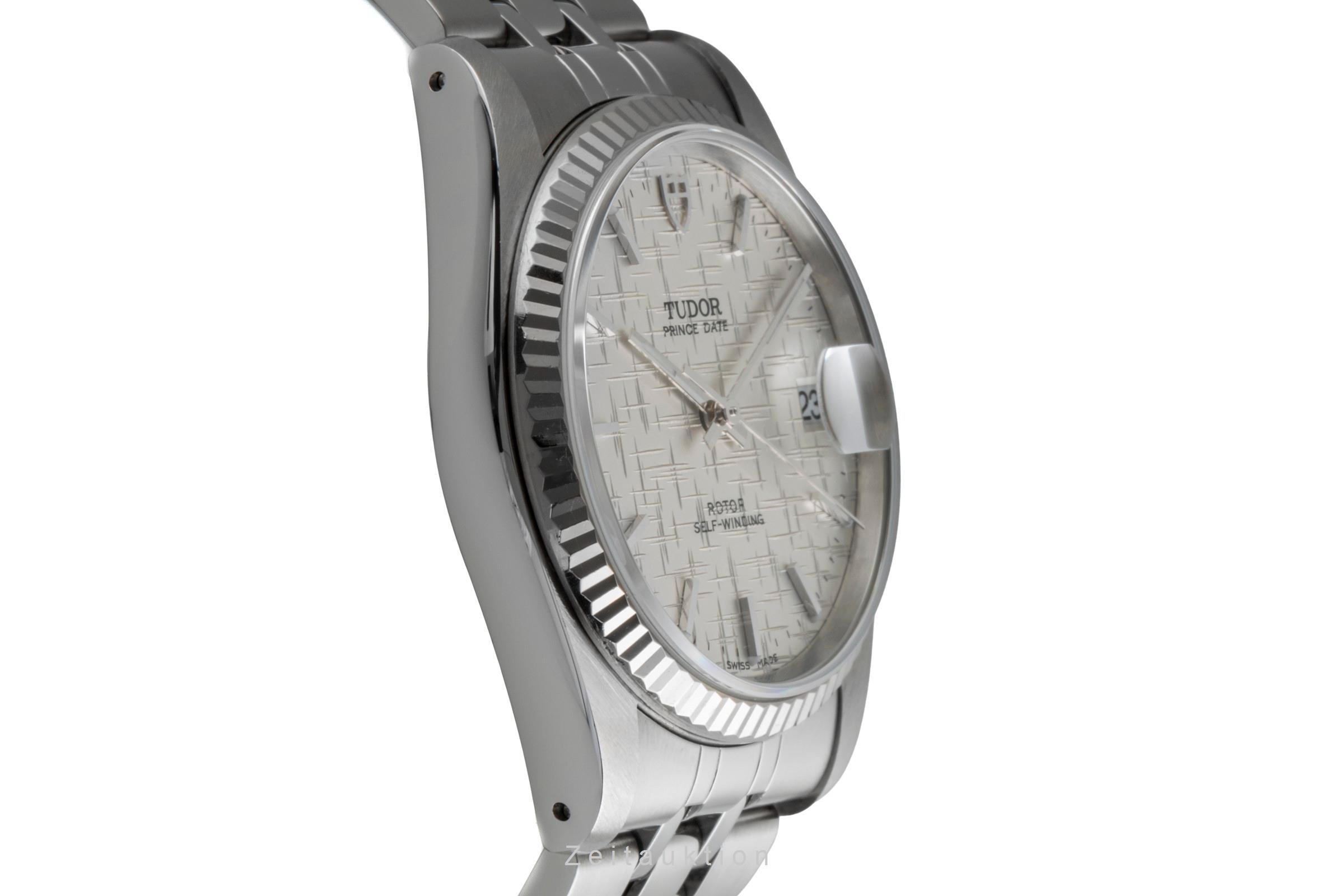 Tudor Prince Date acier / or blanc automatique montre pour hommes 74034  [2506235]