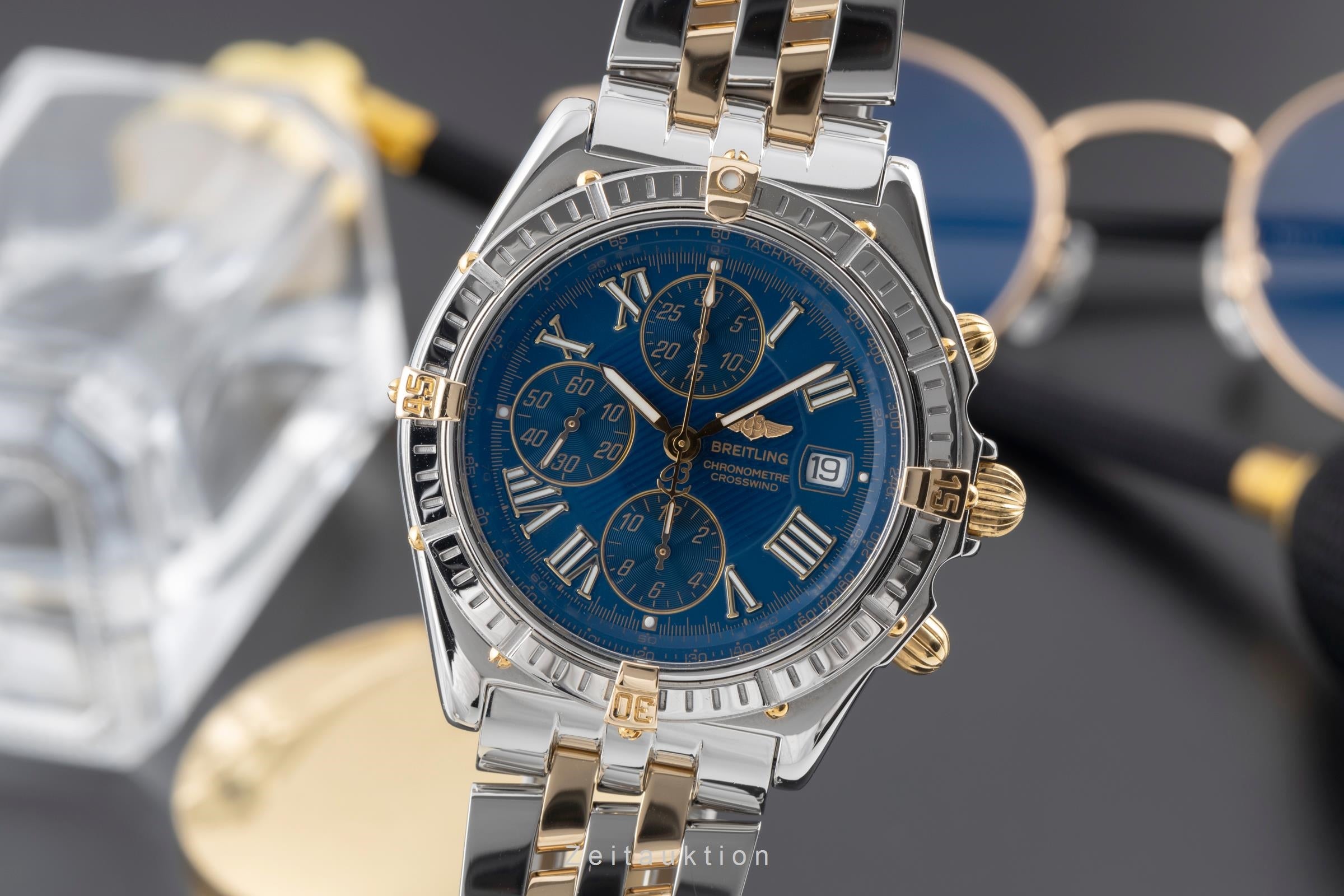 Breitling Crosswind chronographe acier / or  automatique montre pour hommes B13355  [2506237]