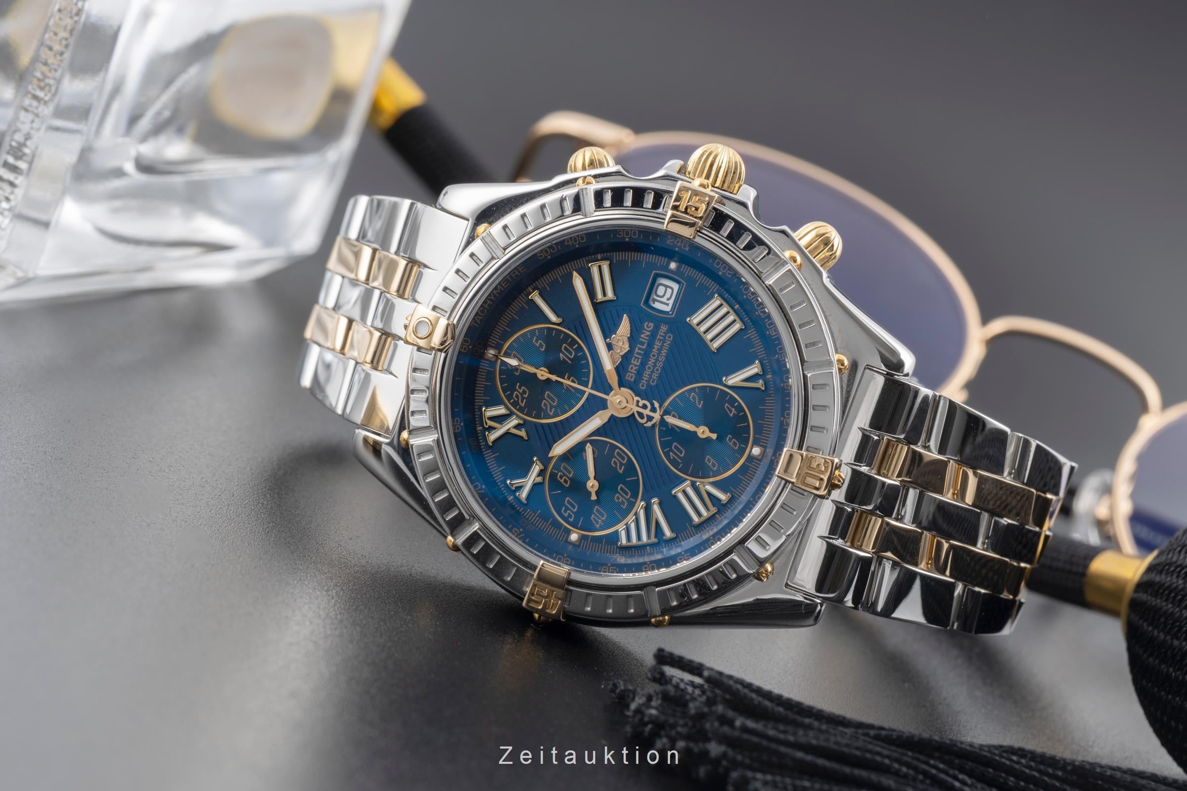 Breitling Crosswind chronographe acier / or  automatique montre pour hommes B13355  [2506237]