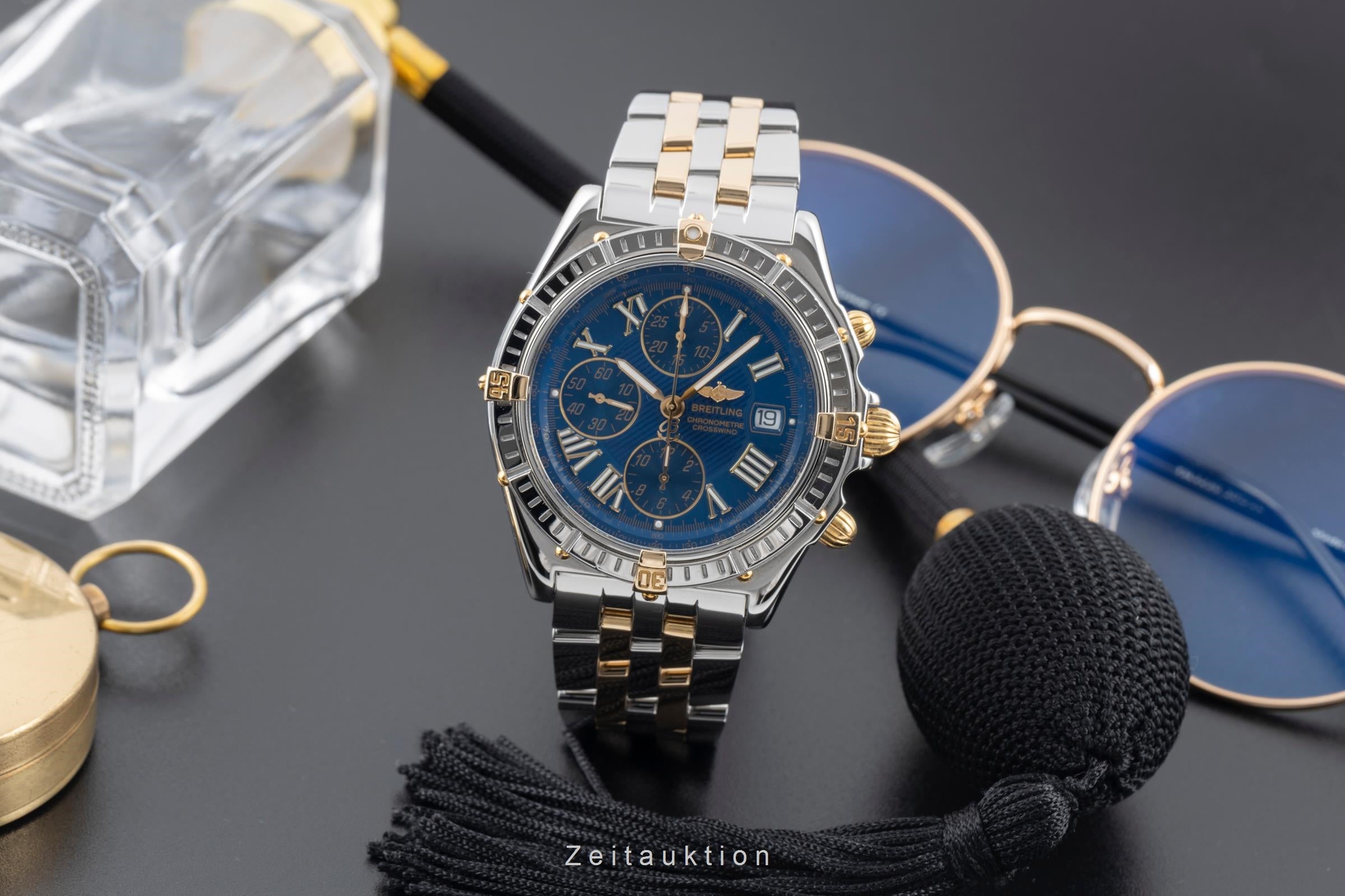 Breitling Crosswind chronographe acier / or  automatique montre pour hommes B13355  [2506237]