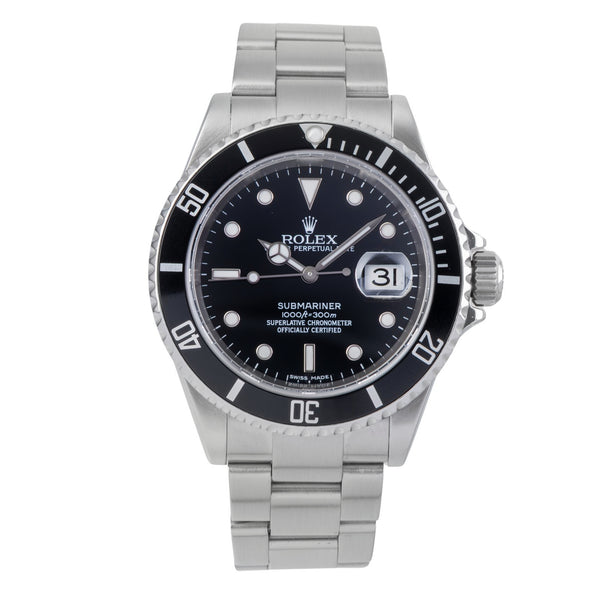 Rolex Submariner acier automatique montre pour hommes 16610 T  [2506241]