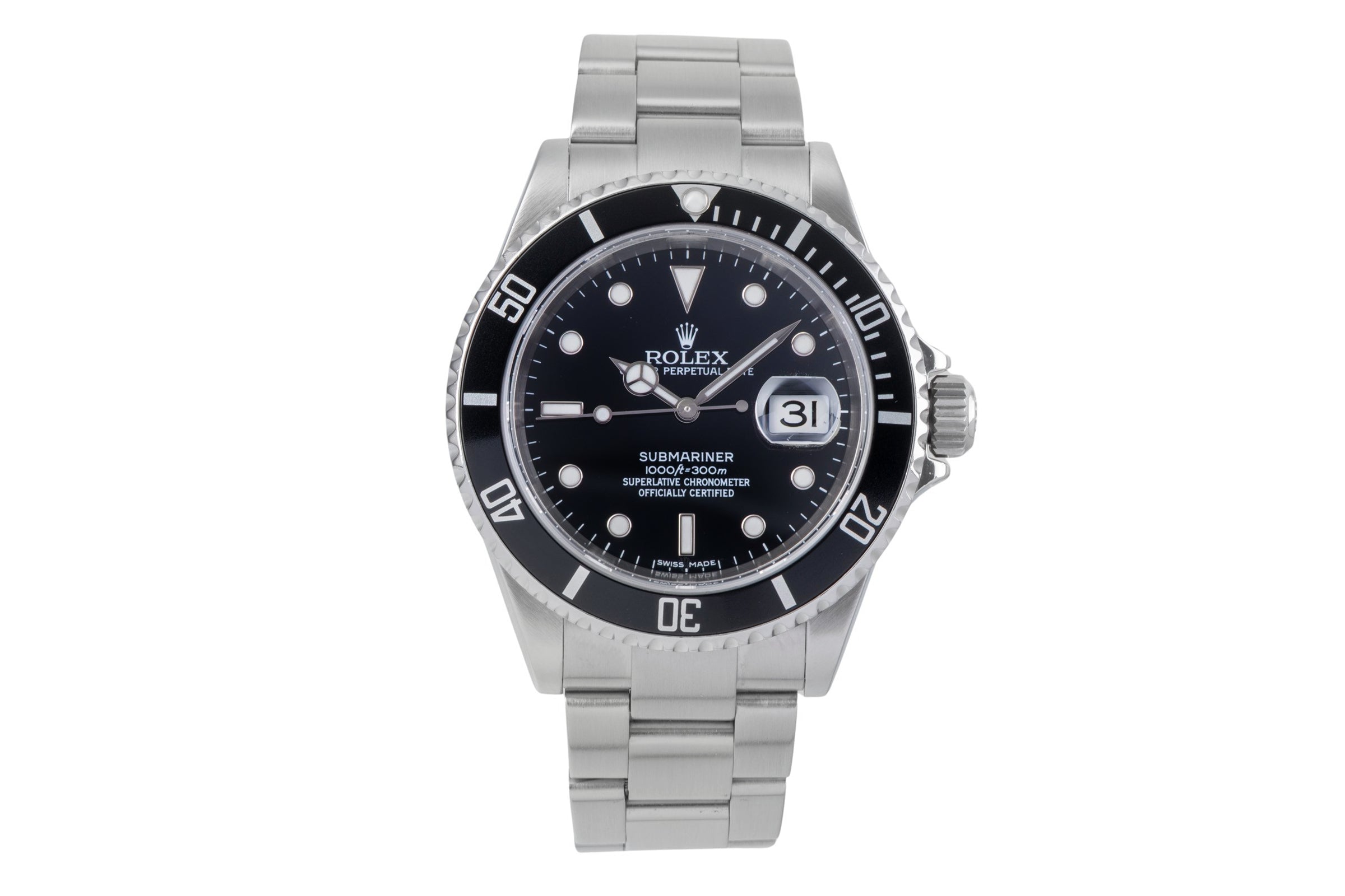 Rolex Submariner acier automatique montre pour hommes 16610 T  [2506241]