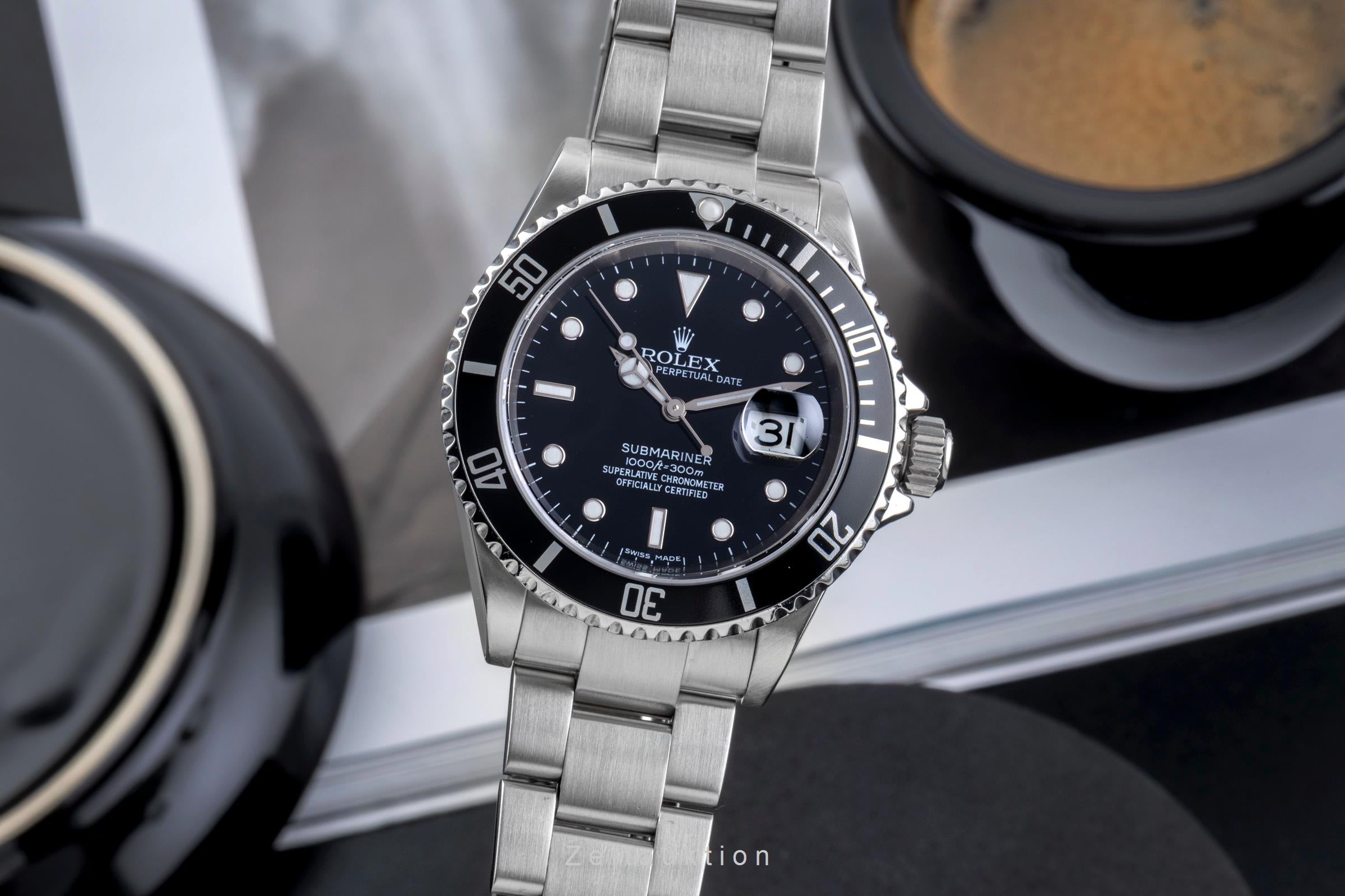Rolex Submariner acier automatique montre pour hommes 16610 T  [2506241]