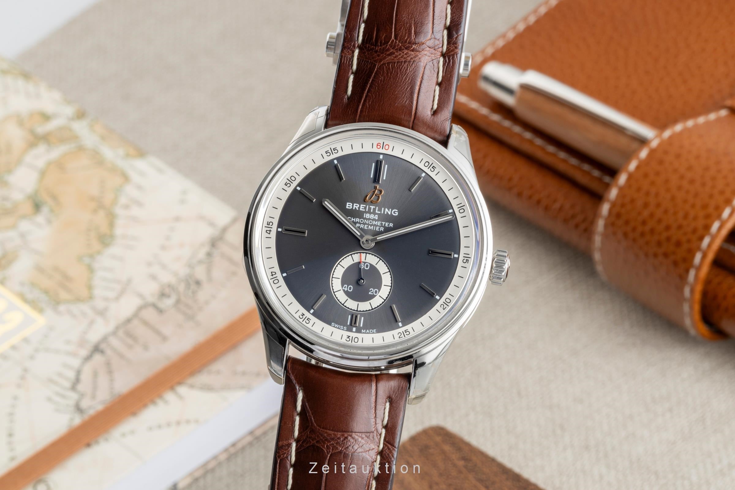 Breitling Premier Stahl Automatik Herrenuhr Ref A37340351B1P1 B&P NP: 5150,- € [2506242]