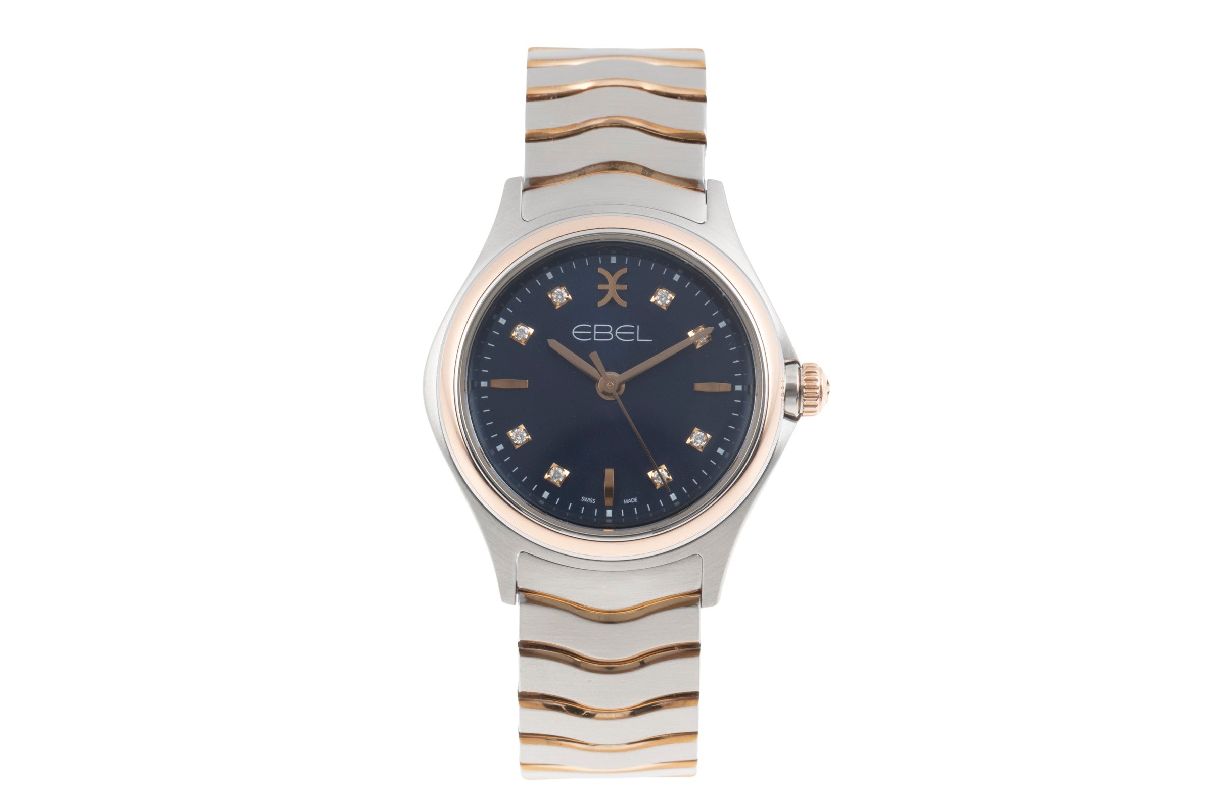 Ebel Classic Wave Stahl/Rosegold Diamanten Ref. 03.1.15.1051  [2506245]