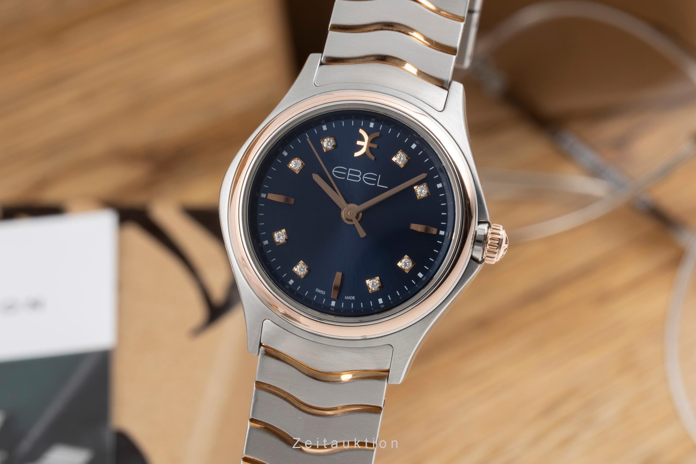 Ebel Classic Wave Stahl/Rosegold Diamanten Ref. 03.1.15.1051  [2506245]
