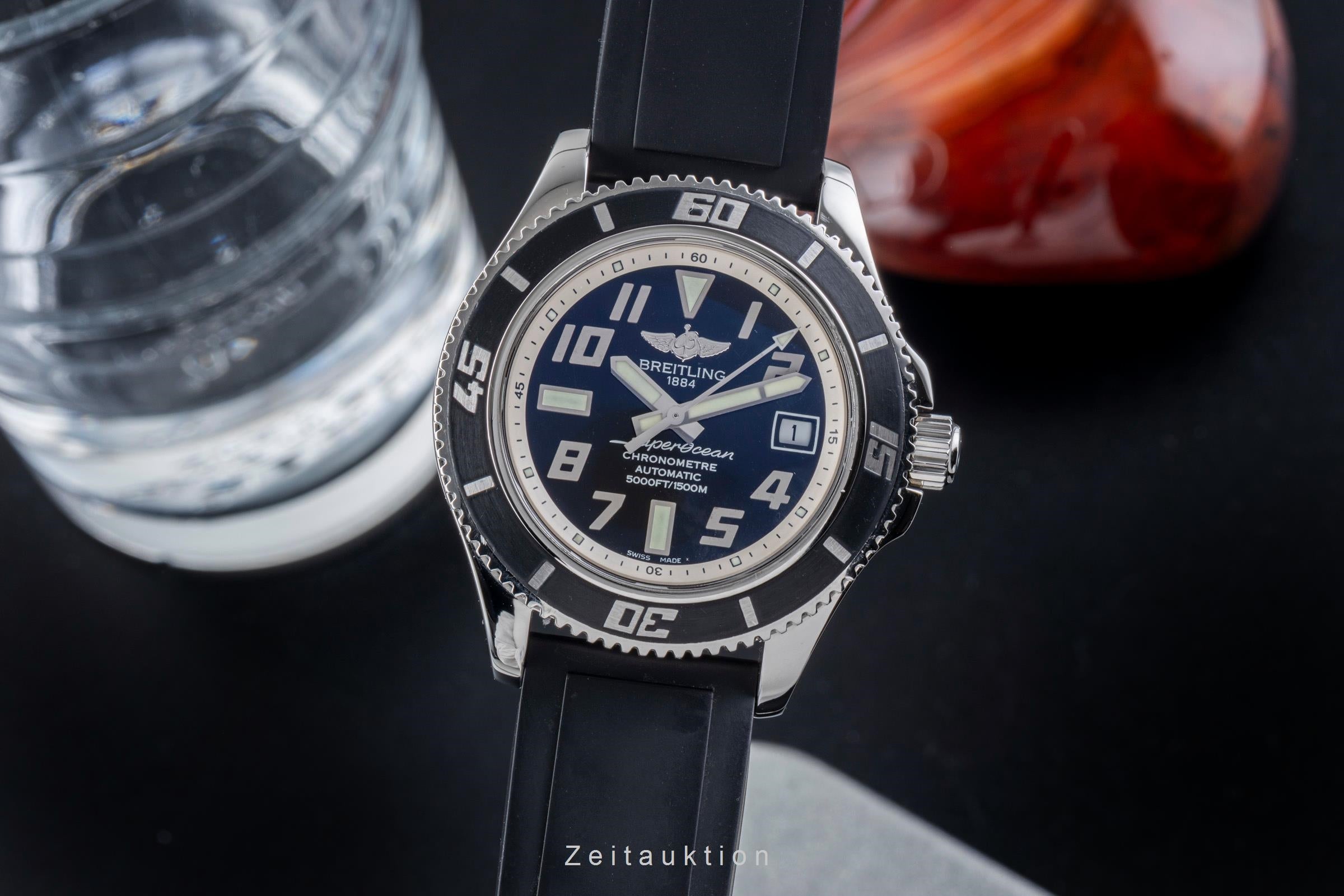 Breitling Superocean 42 Black Dial Edelstahl Automatik Herrenuhr Ref. A17364  [2506246]
