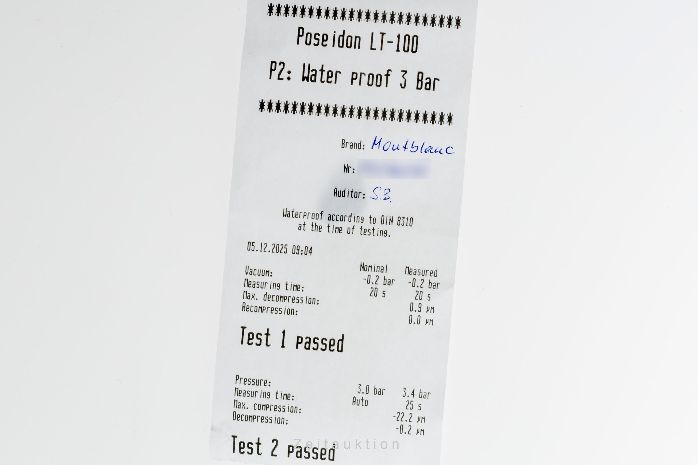 Montblanc Meisterstück Star Date 36mm Edelstahl Automatik Herrenuhr Ref. 7042 [2506247]