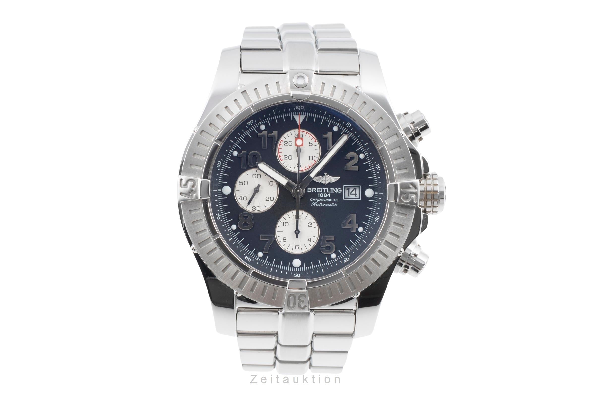 Breitling Super Avenger chronograph steel automatic Kal. B13 Ref