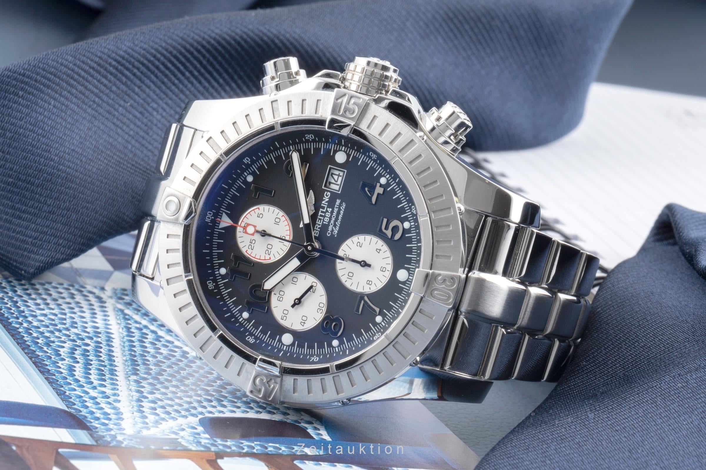 Breitling Super Avenger chronographe acier automatique montre pour hommes A13370  [2506254]