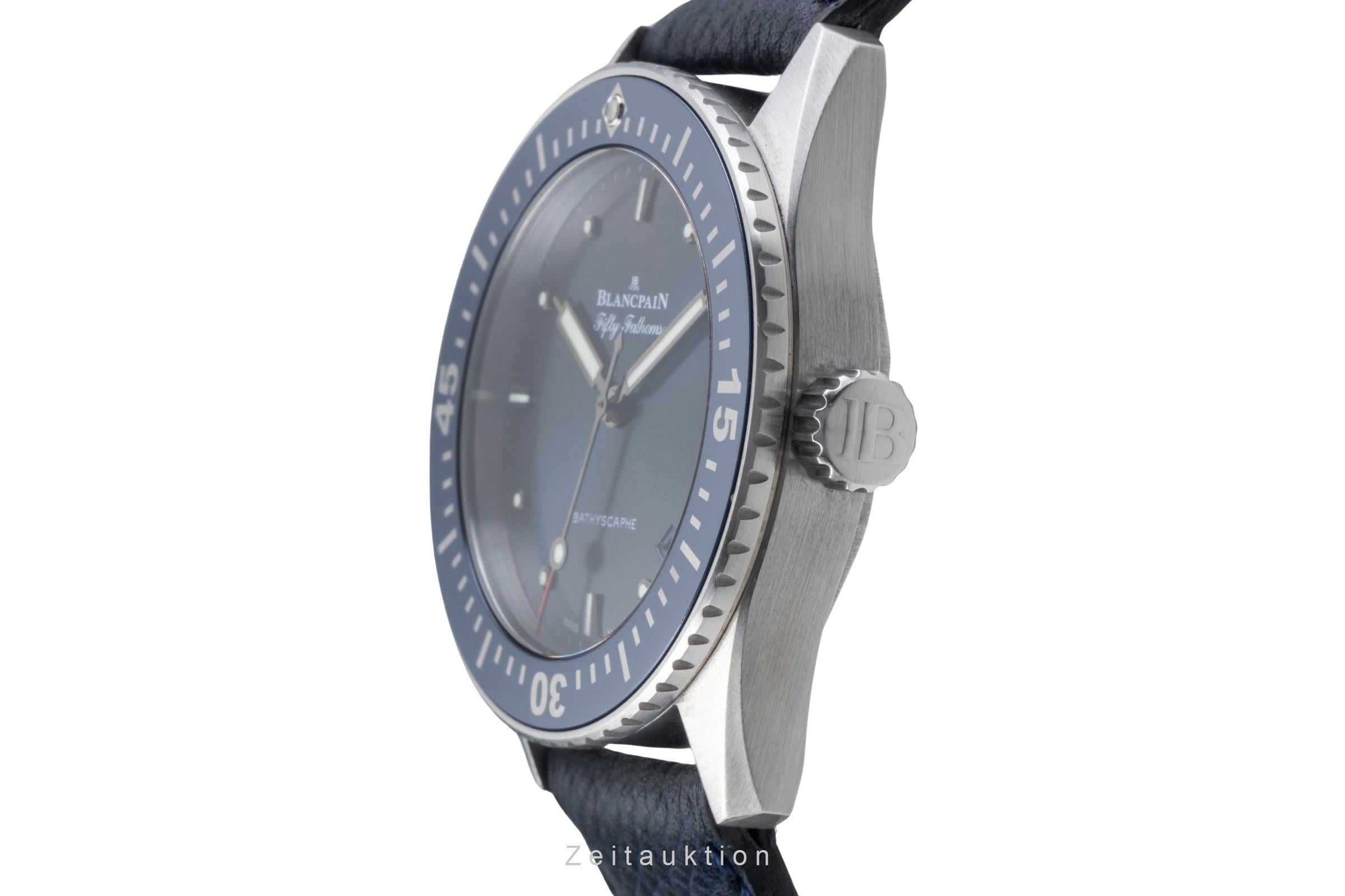 Blancpain Fifty Fathoms Bathyscaphe Stahl Automatik Ref. 5100-1140-O52A Papiere [2506257]