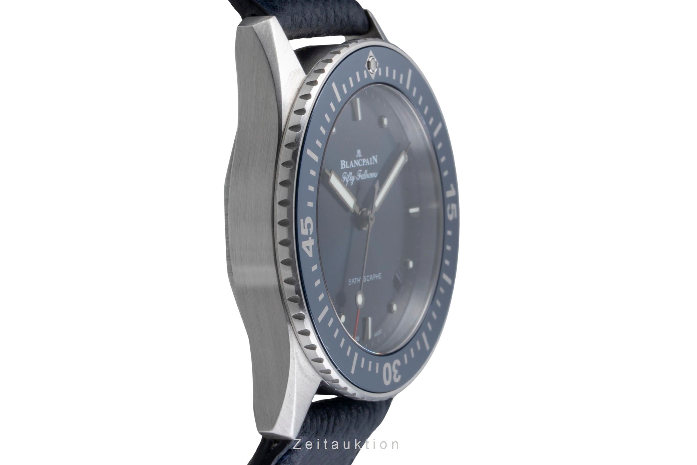 Blancpain Fifty Fathoms Bathyscaphe Stahl Automatik Ref. 5100-1140-O52A Papiere [2506257]