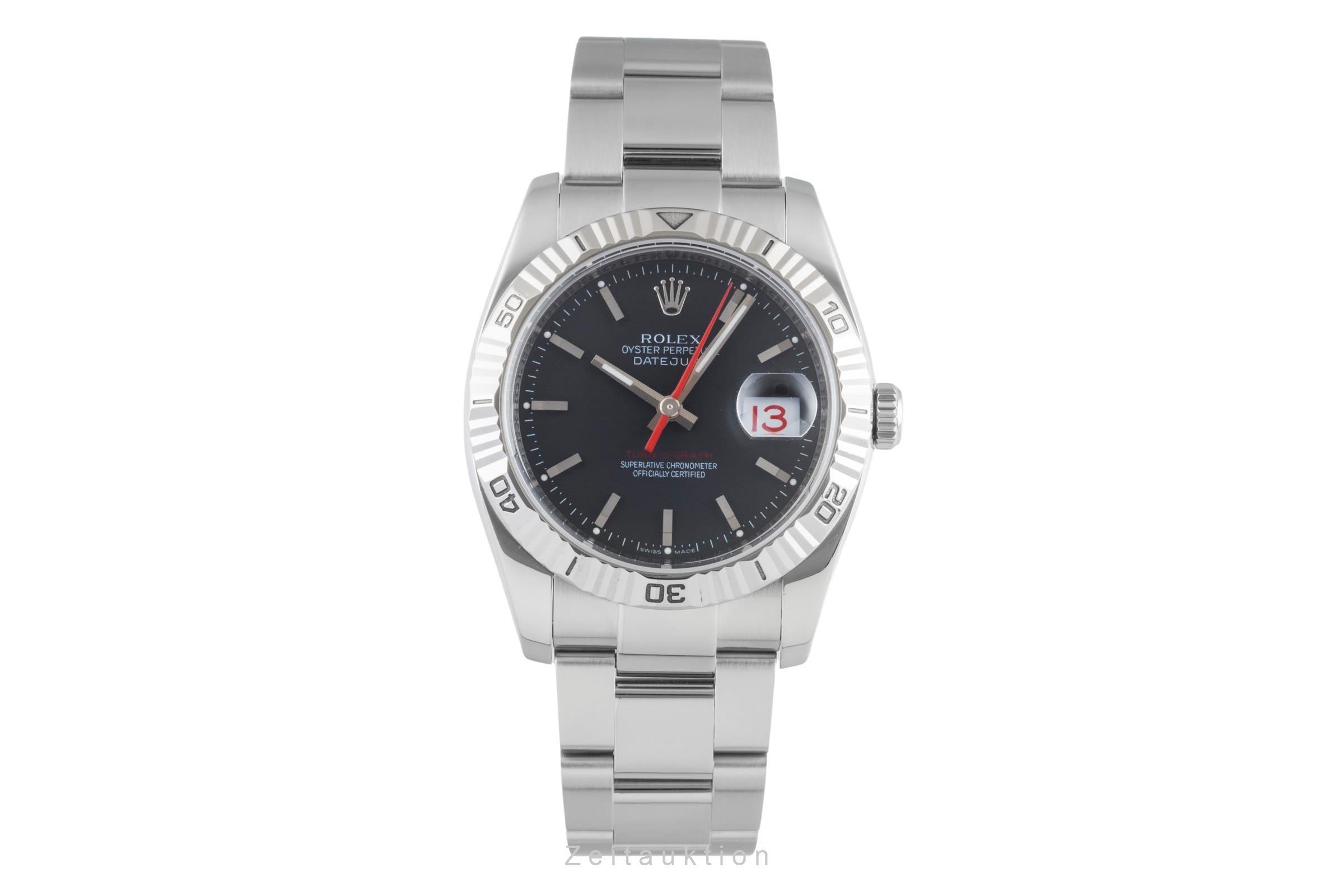 Rolex Datejust Turn-O-Graph steel / white gold automatic Kal. 3135