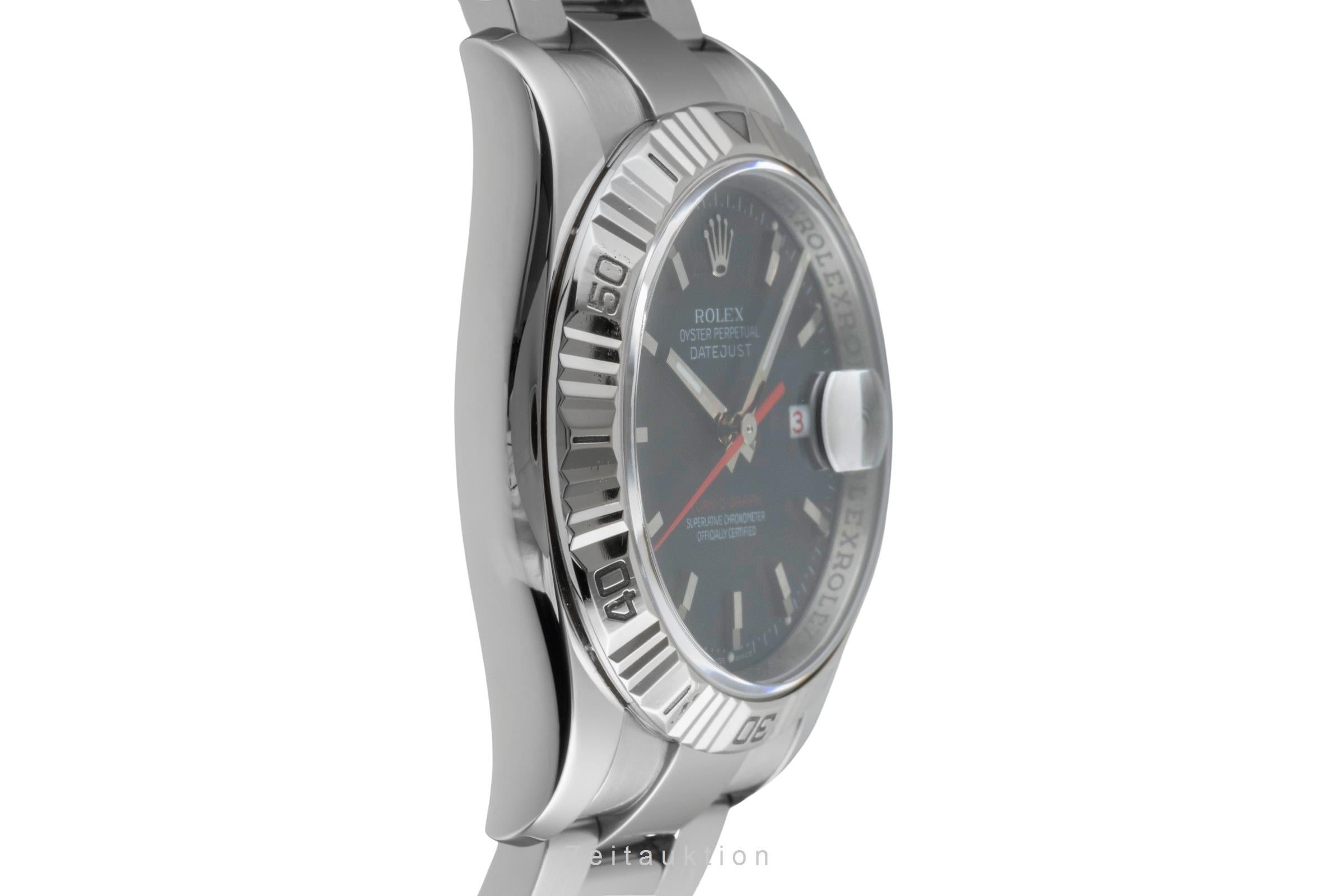 ブロリコ 2005 Rolex Datejust Turn-O-Graph 36mm 116264 Oyster Black Dial Dial