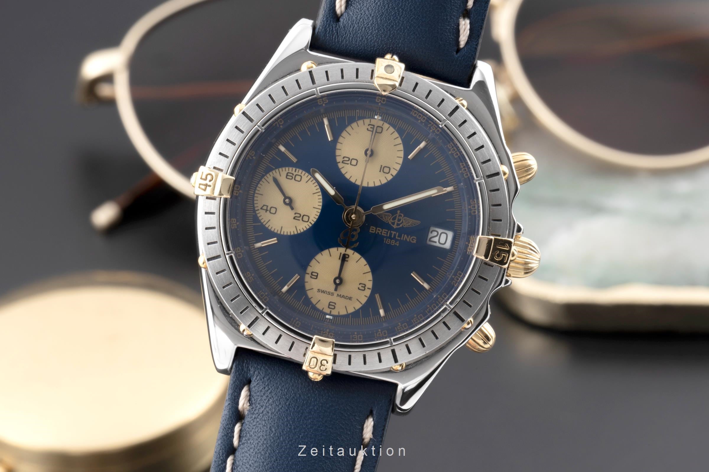 Breitling Chronomat chronograph steel / gold automatic men's watch B13048  [2506266]